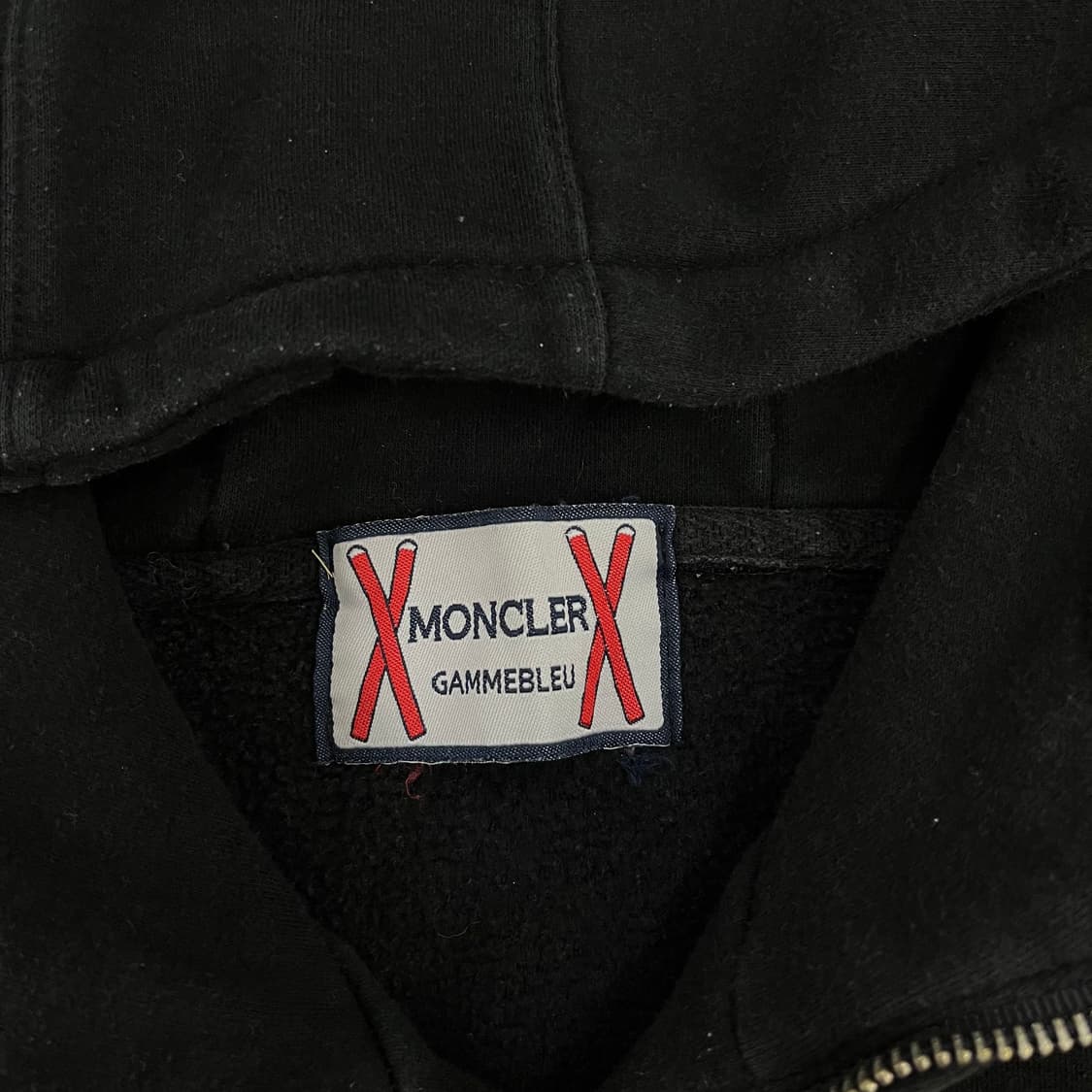 [L] 빈티지 블랙 와펜 후드 집업 자켓 0114M1 상품이미지2