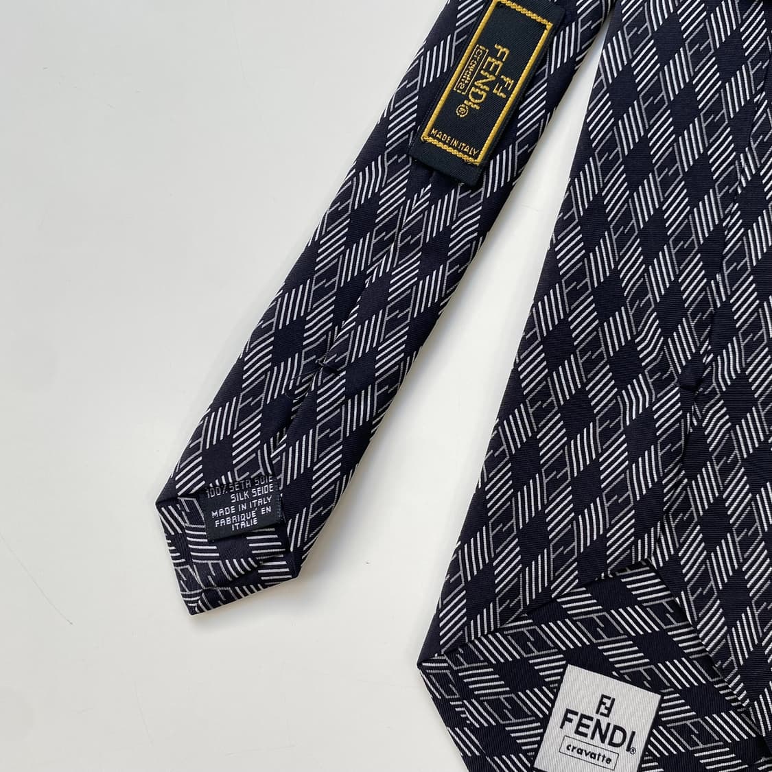 (새상품급)펜디 FF모노그램 FENDI 명품 정품넥타이 상품이미지5