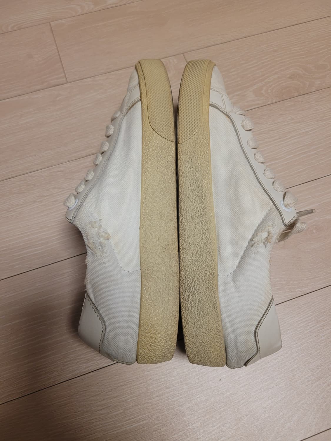 생로랑 빈티지 스니커즈 아이보리 사이즈 35 상품이미지6