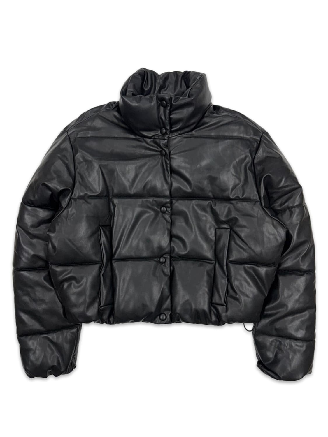 빈티지 ZARA 가죽 숏 크롭 패딩 상품이미지1