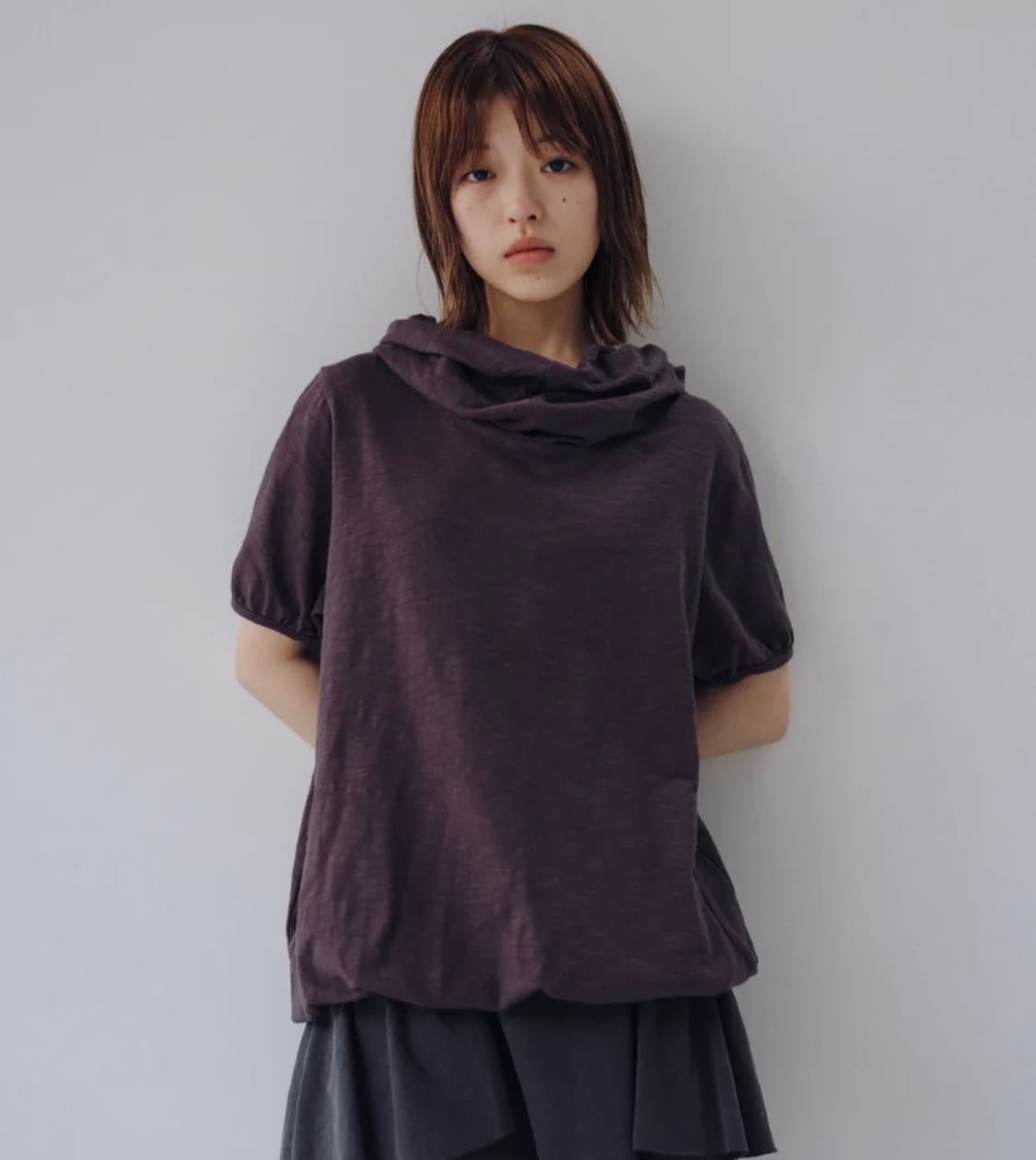 오헤시오 카울넥후드 챠콜 상품이미지2