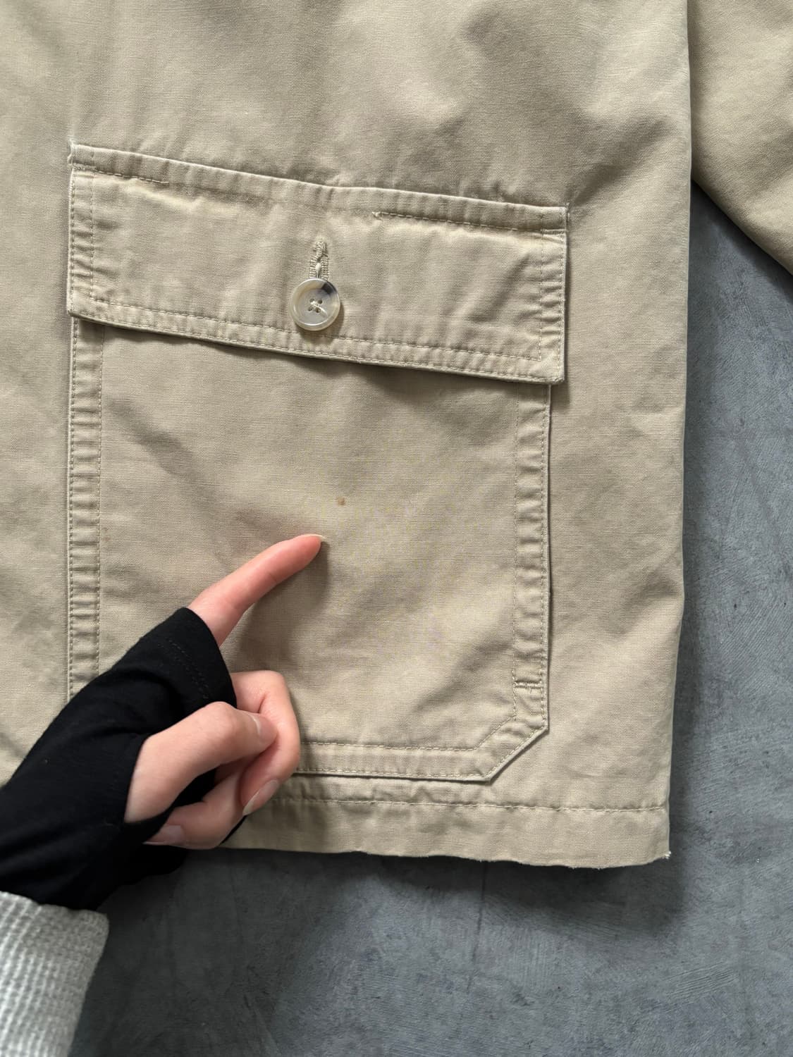 Polo 폴로 랄프로렌 베이지 코튼 워크 자켓 상품이미지8