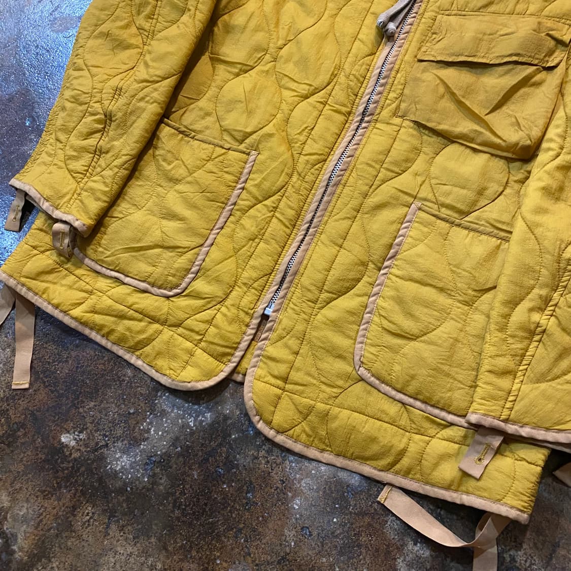 (S) YSTRDY'S TMRRW 퀼팅 자켓 카키색  상품이미지4