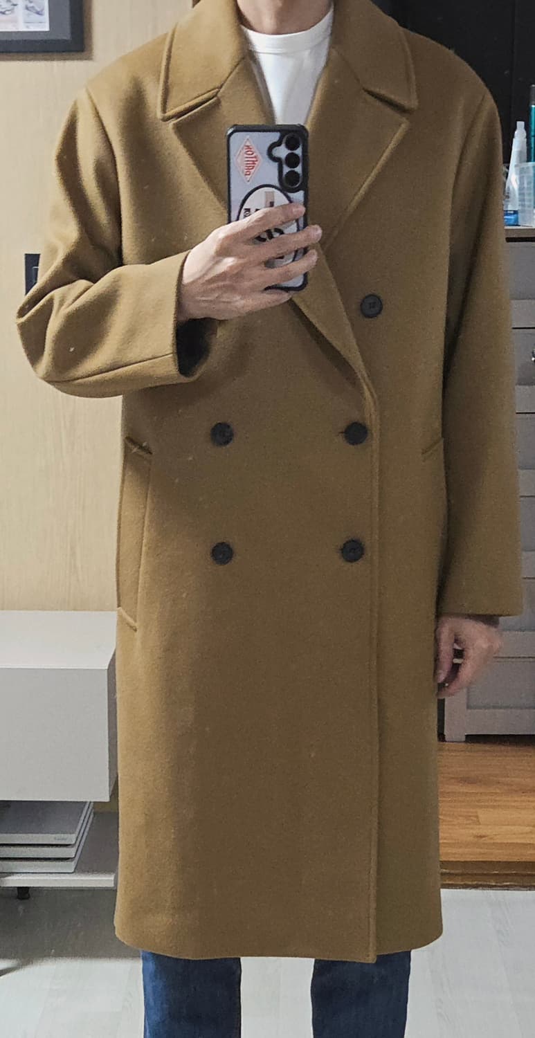 (착샷) 인사일런스 분트 더블 코트 캐시미어  상품이미지9