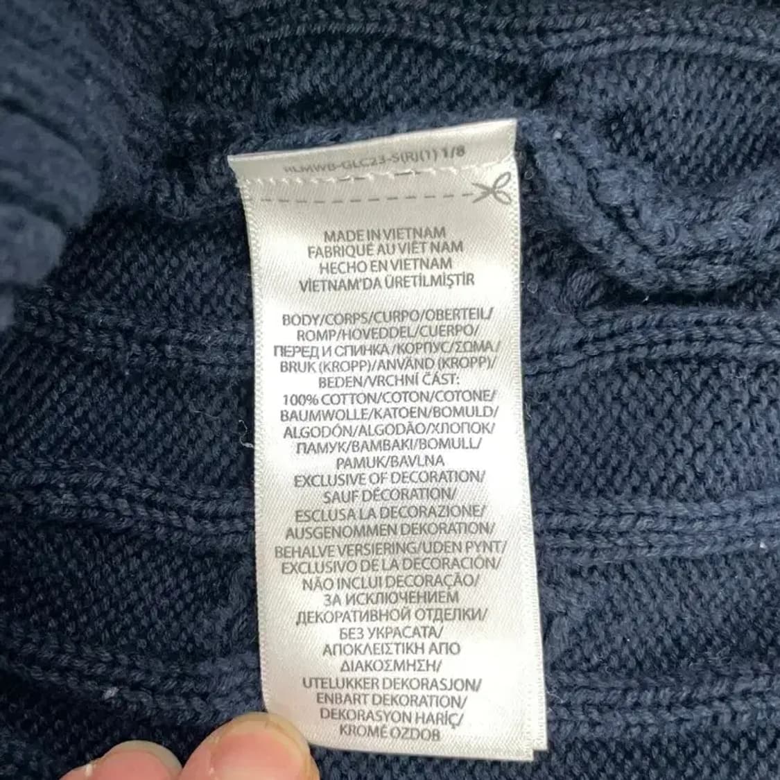 [정품] 폴로 랄프로렌 여성 슬림핏 케이블 니트 브이넥 S 상품이미지6