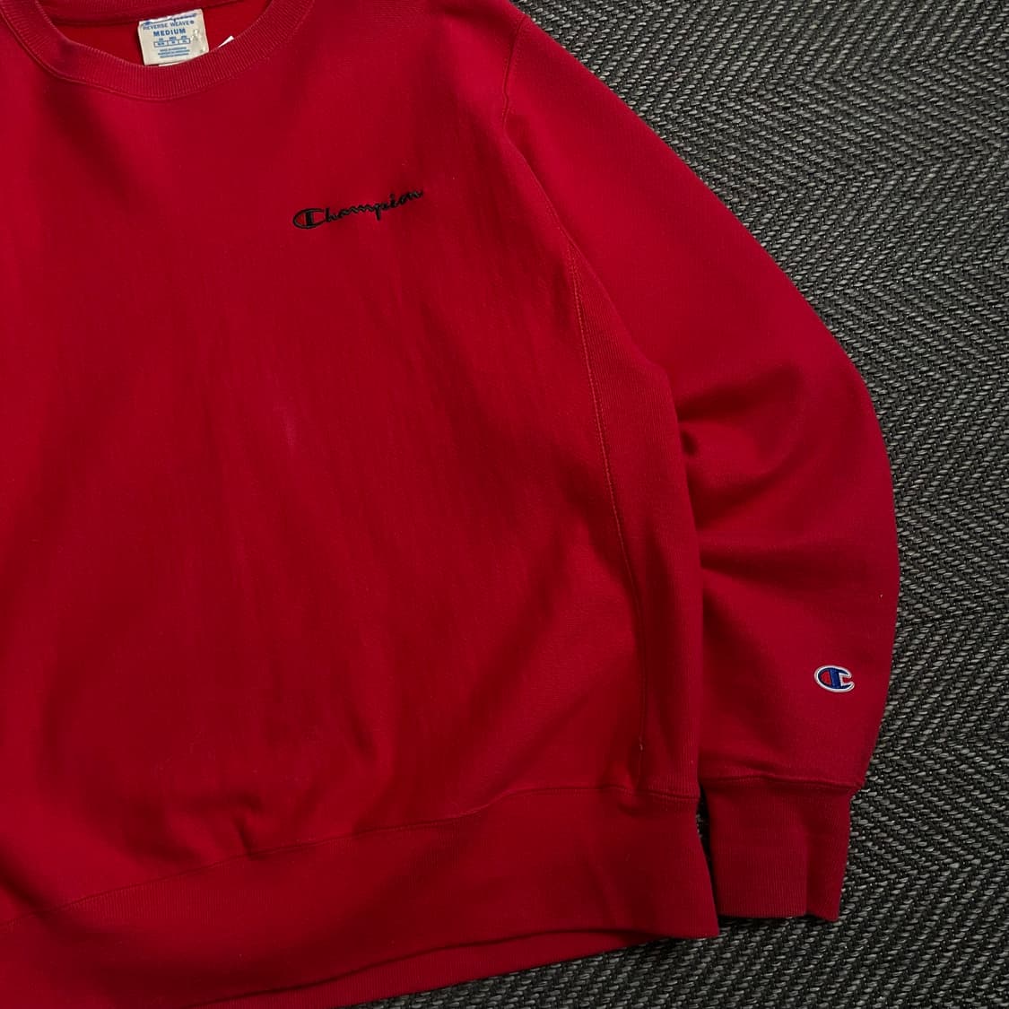 챔피온 리버스위브 미니멀 레드 스웻 셔츠o 4251 상품이미지2