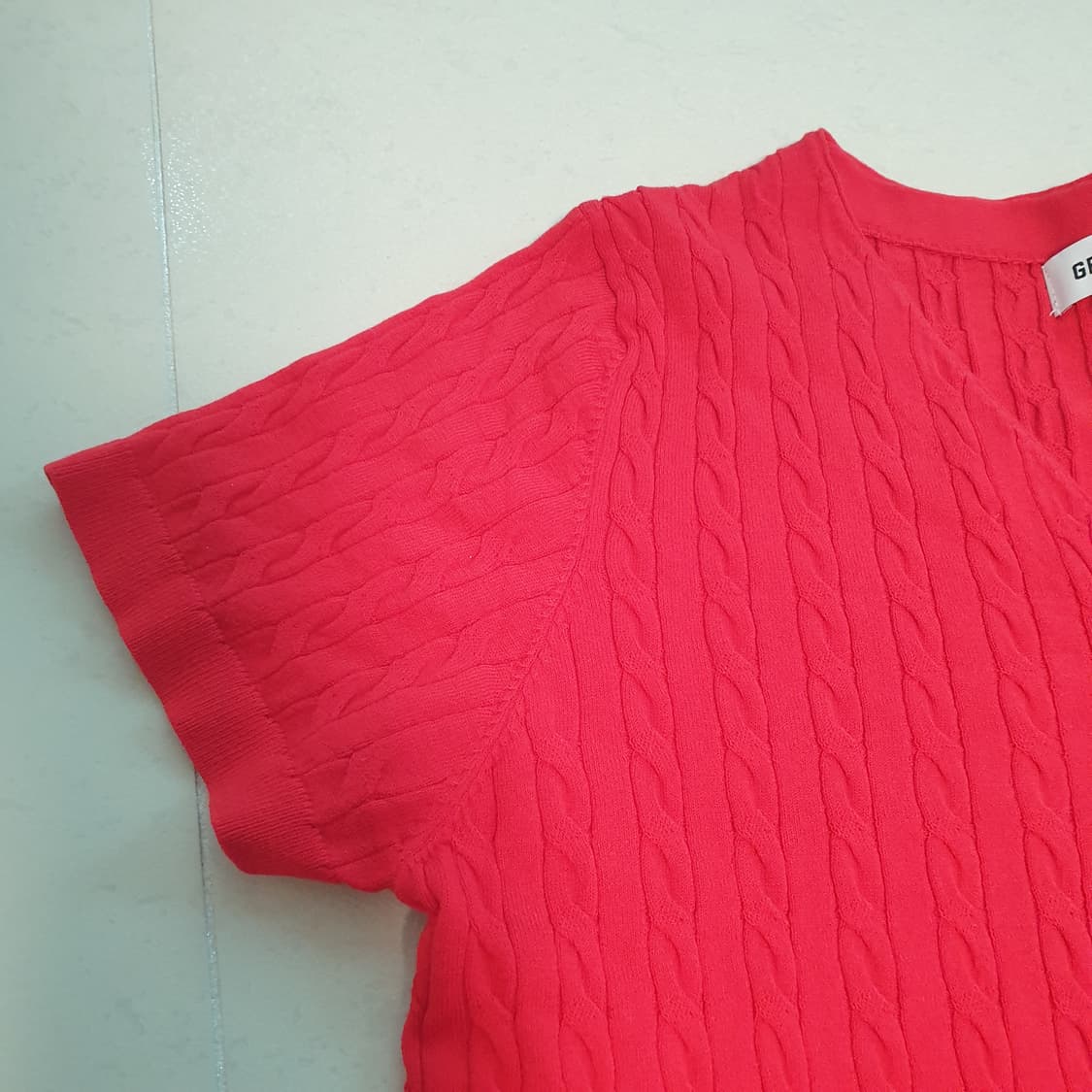 제너럴아이디어 가디건 레드 상품이미지7