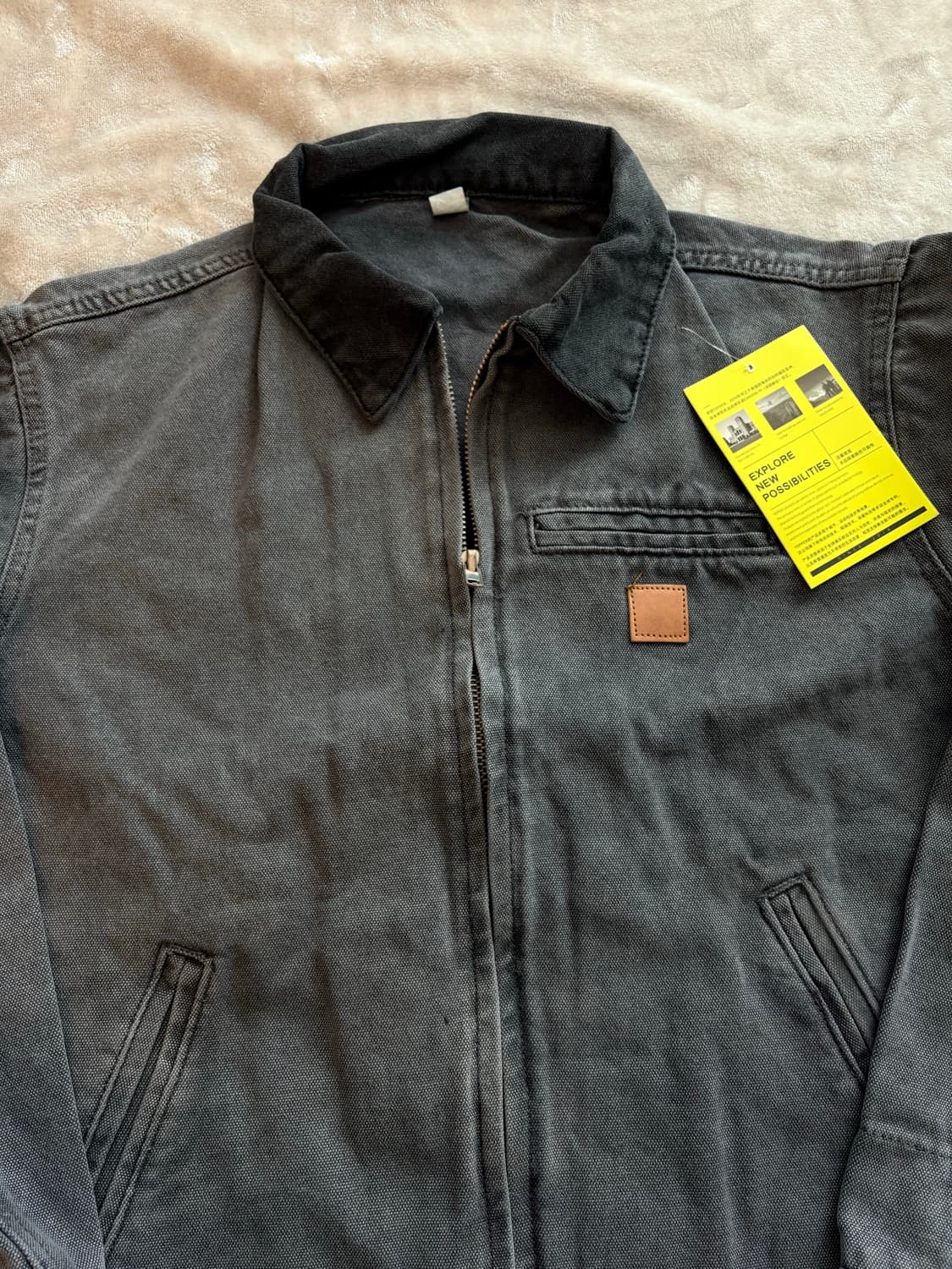 워크자켓 빈티지 그레이 완전 새제품, 사이즈 XL 상품이미지3