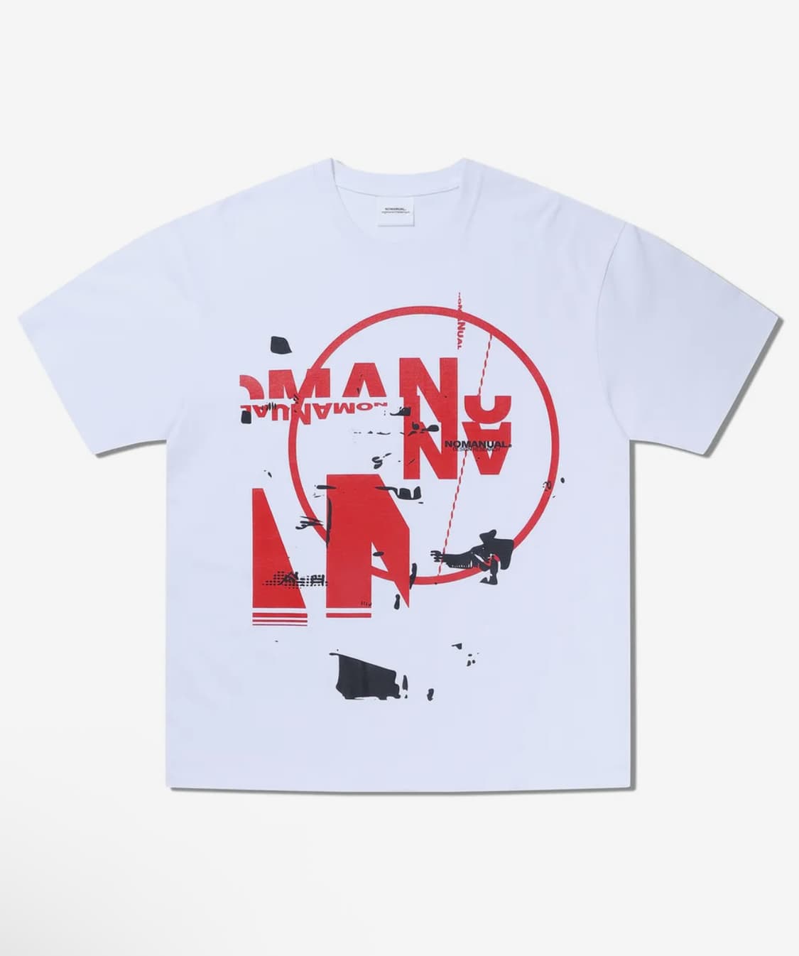 노매뉴얼 프린트 반팔 티셔츠 XL 상품이미지1