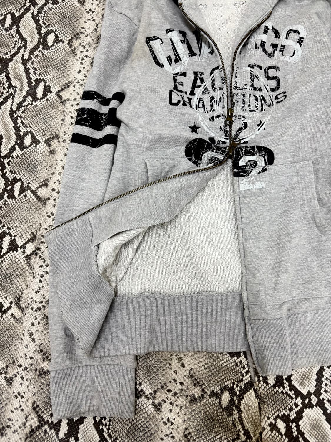 “Jackrose” Y2K Print 2-Way Hooded Zip Up 상품이미지2