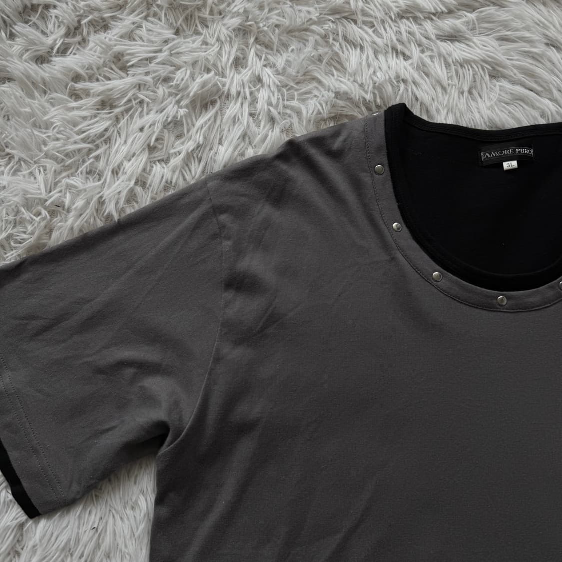 AMORE PURO 일본빈티지 펑크 빅사이즈 반팔 y2k반팔 XL 105 상품이미지1