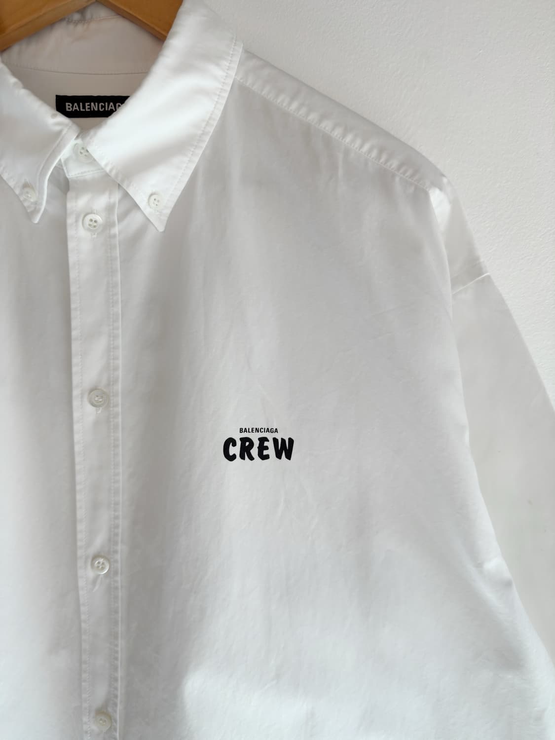 발렌시아가 21fw 오버사이즈 crew 화이트 코튼 하프 셔츠 상품이미지3