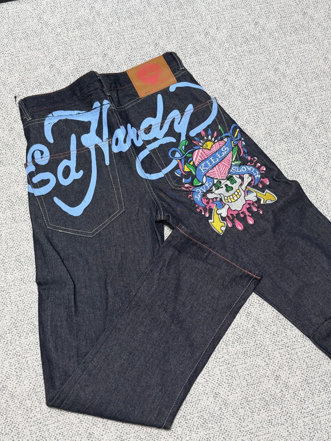 에드하디 데님 ed hardy 새깅 팬츠 상품이미지3