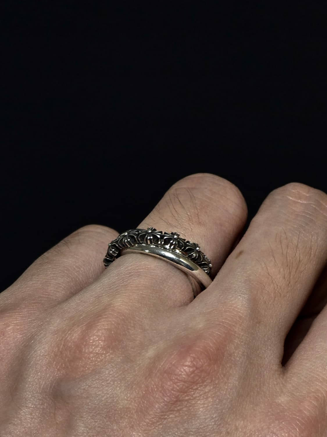 크롬하츠 타이니 트리플 밴드링 S 상품이미지8