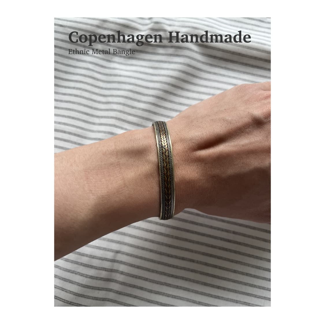 코펜하겐 핸드메이드 에스닉 메탈 뱅글 팔찌 상품이미지1