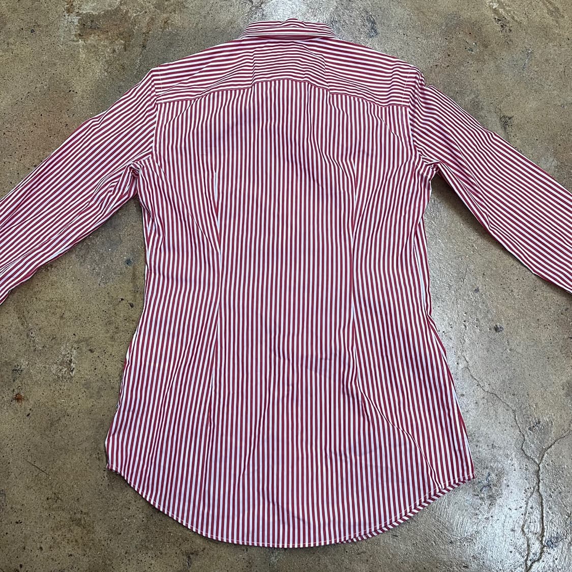 [정품/0] 폴로 랄프로렌 스트라이프 셔츠 레드 b10 상품이미지4