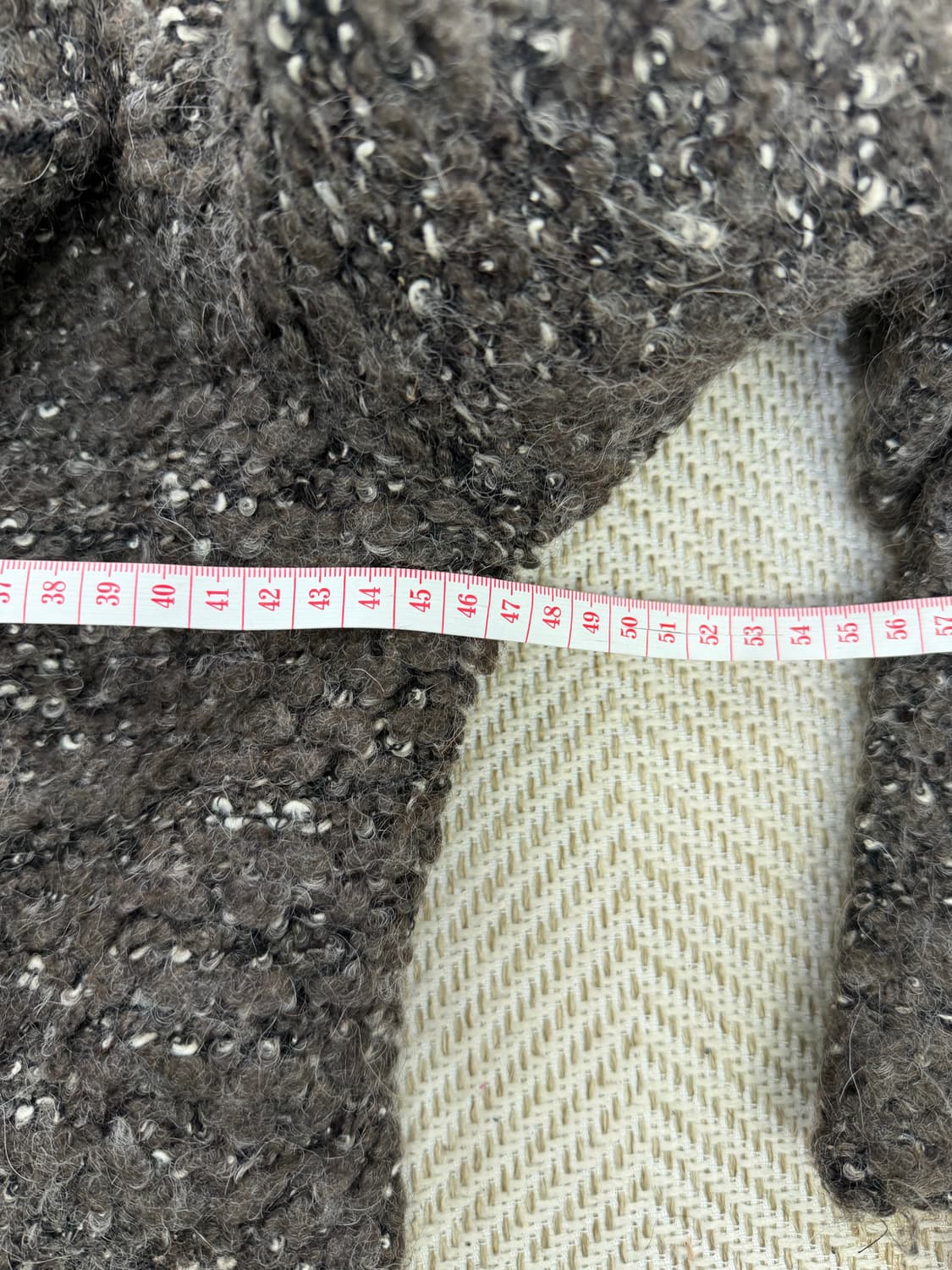 정품) 마쥬 트위드 자켓 브라운 55-66 상품이미지9