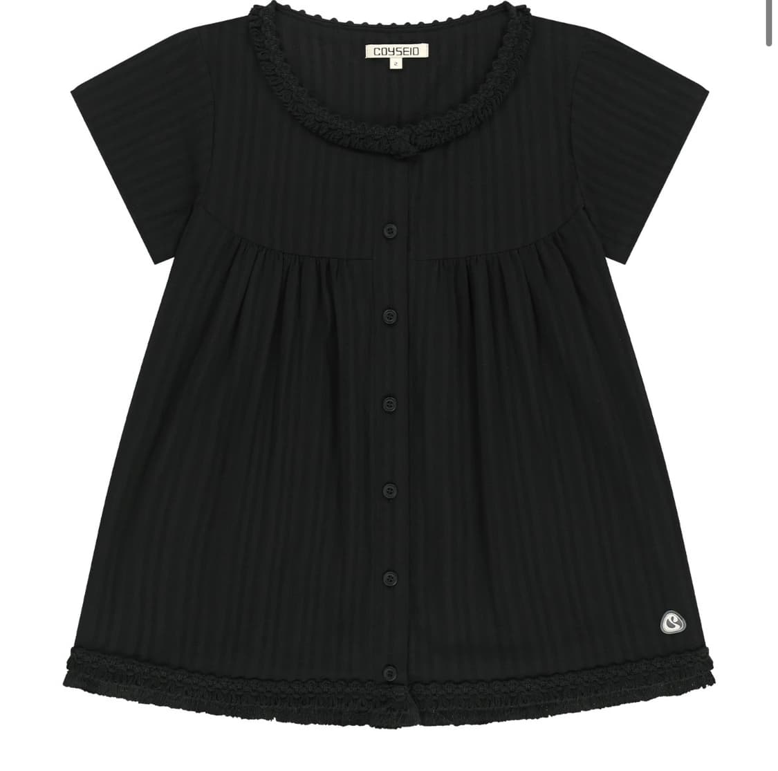 코이세이오 프린지 셔링 블라우스 상품이미지1