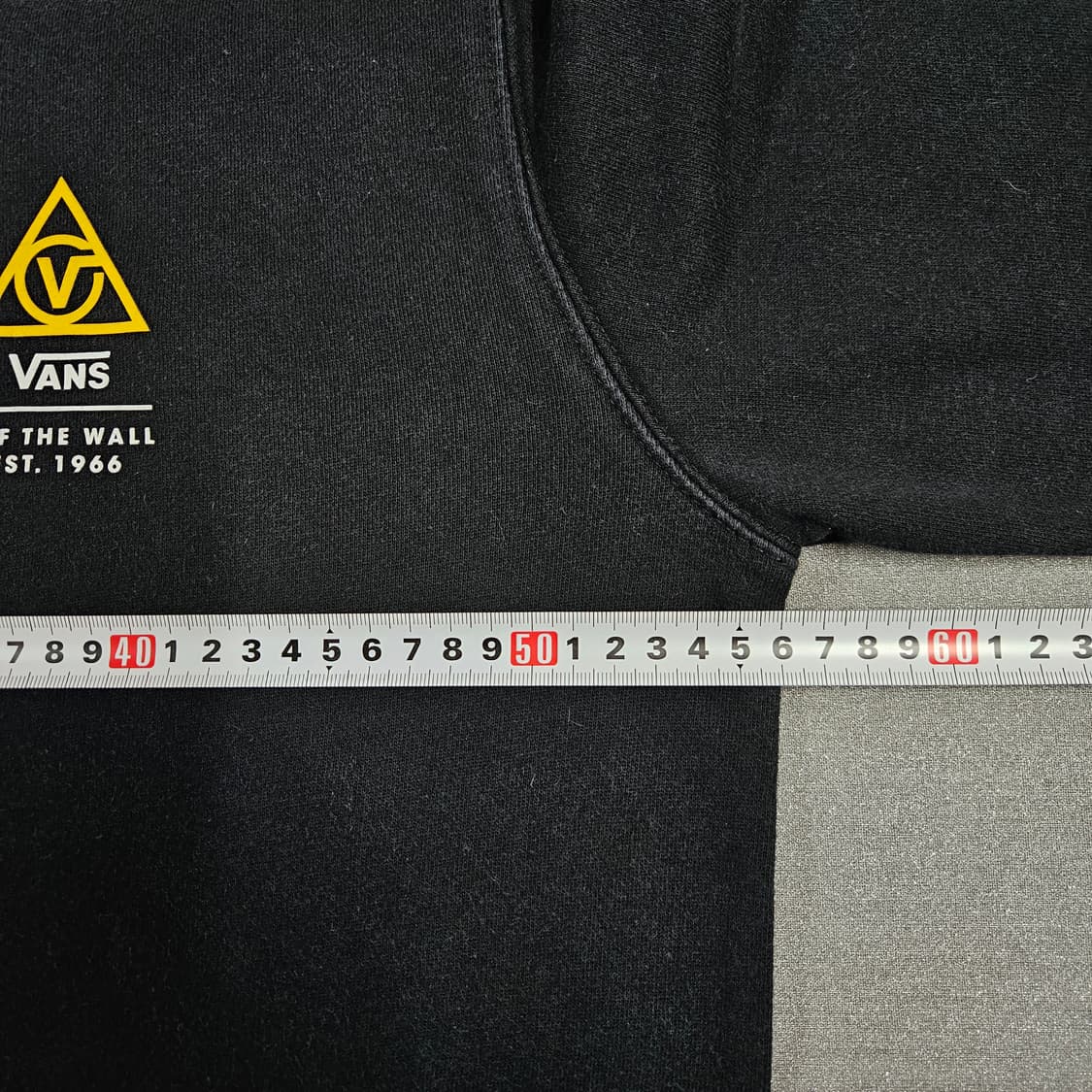 M 95-100 반스 프린팅 맨투맨  블랙 상품이미지6