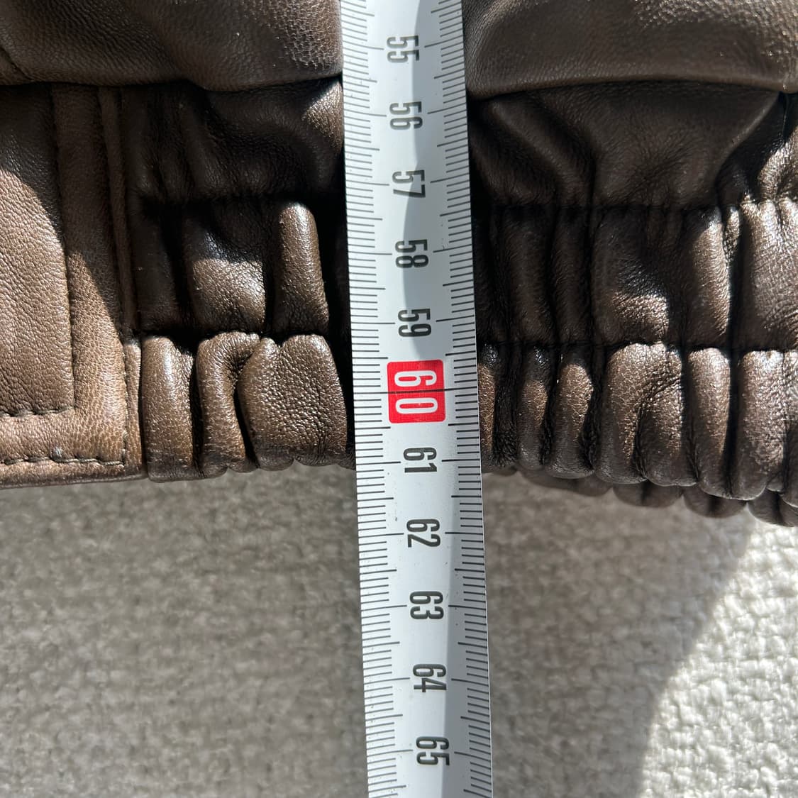 트와이스 레더자켓 봄버 시보리 가죽자켓 m 상품이미지5