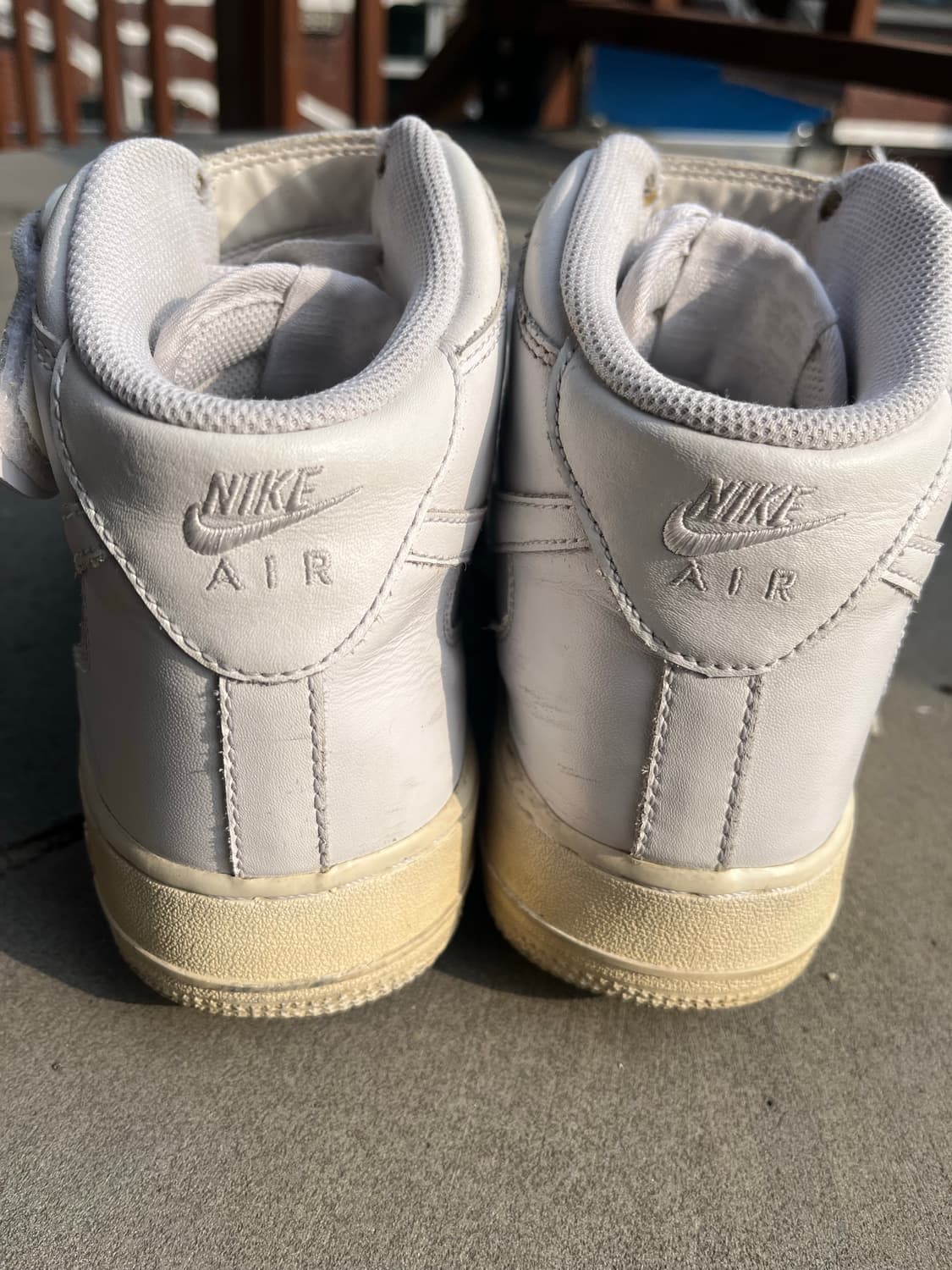 나이키 에어포스 1 미드 트리플 화이트 280 상품이미지5