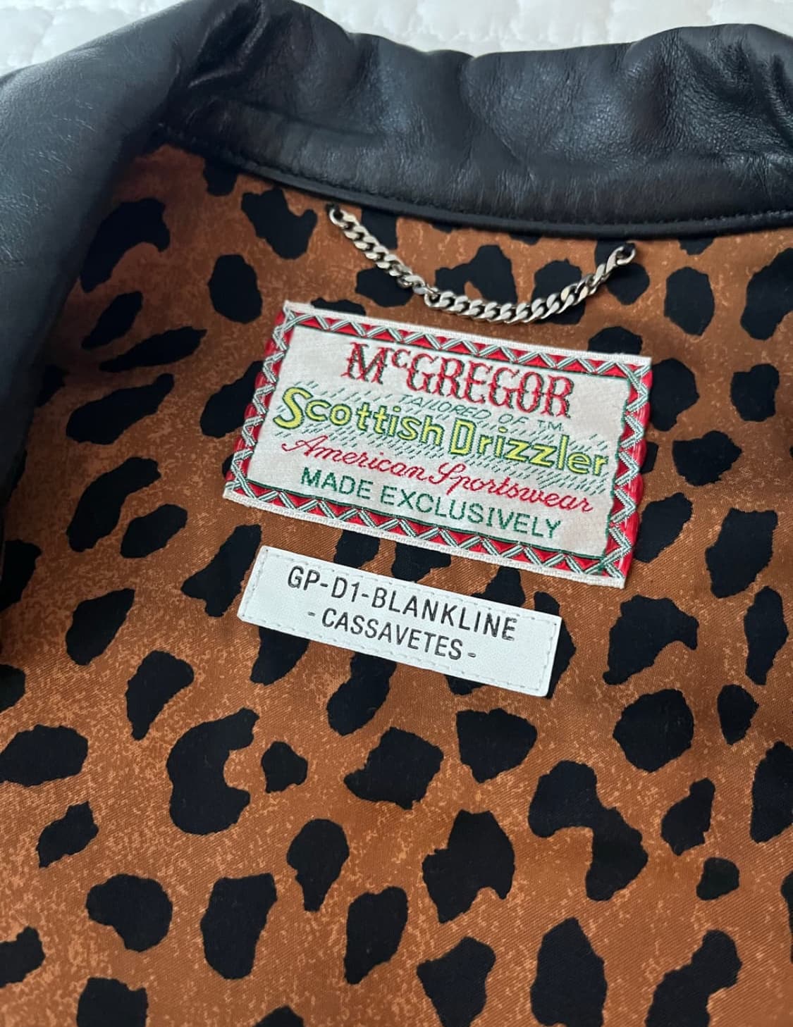 와코마리아 맥그리거 레더 드리즐러 자켓 M 상품이미지8