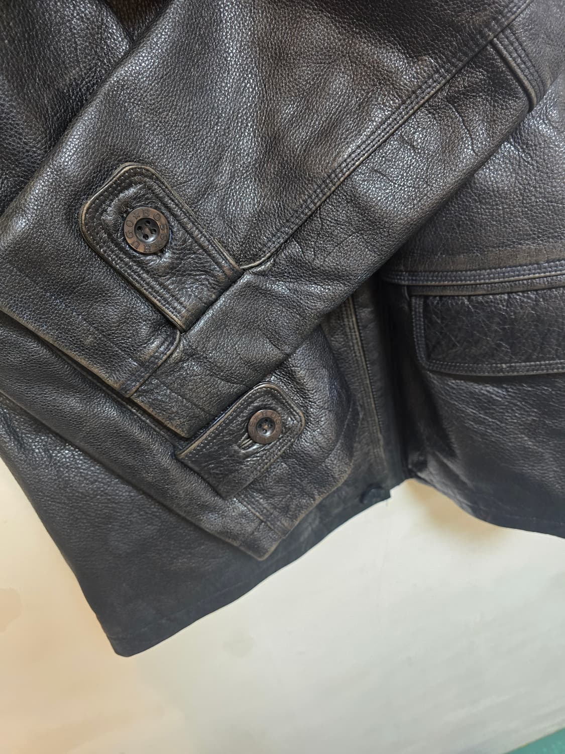 휴고 보스 남성 리얼 가죽 자켓 XL 상품이미지8