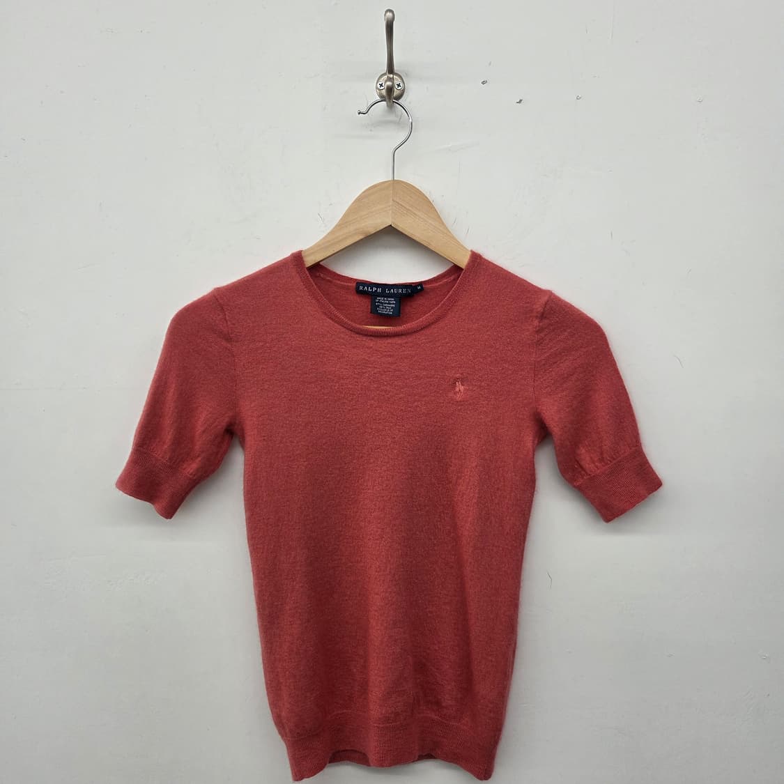 랄프로렌 반팔 니트 티셔츠 여m 상품이미지1