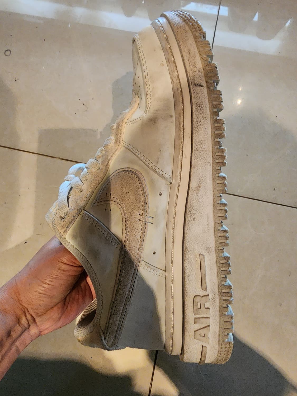 NIKE 나이키 에어포스 1 럭스 서밋 화이트 270mm 팜. 운동화 상품이미지5