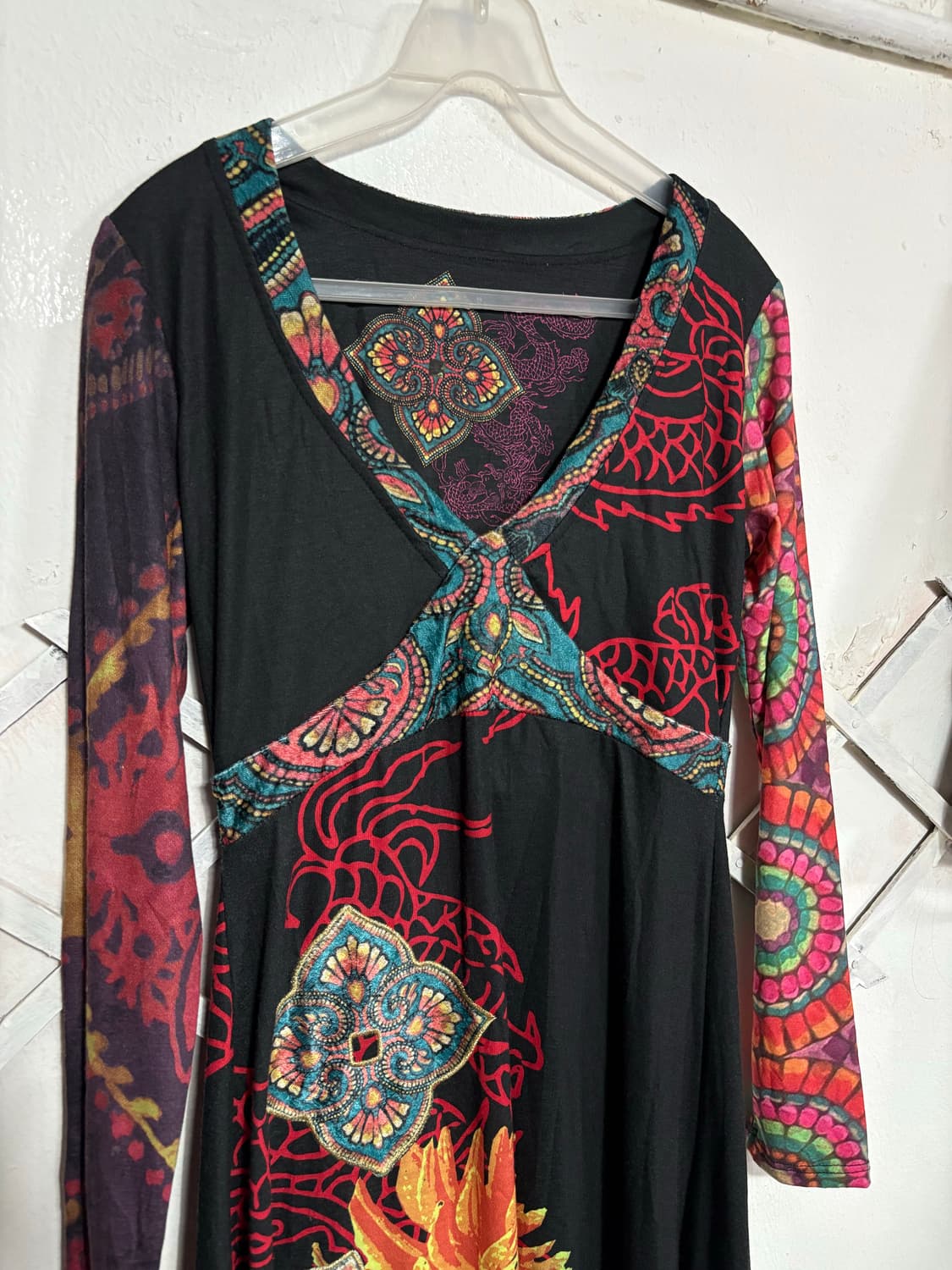 Desigual 오리엔탈 미디 v-neck ops 상품이미지2