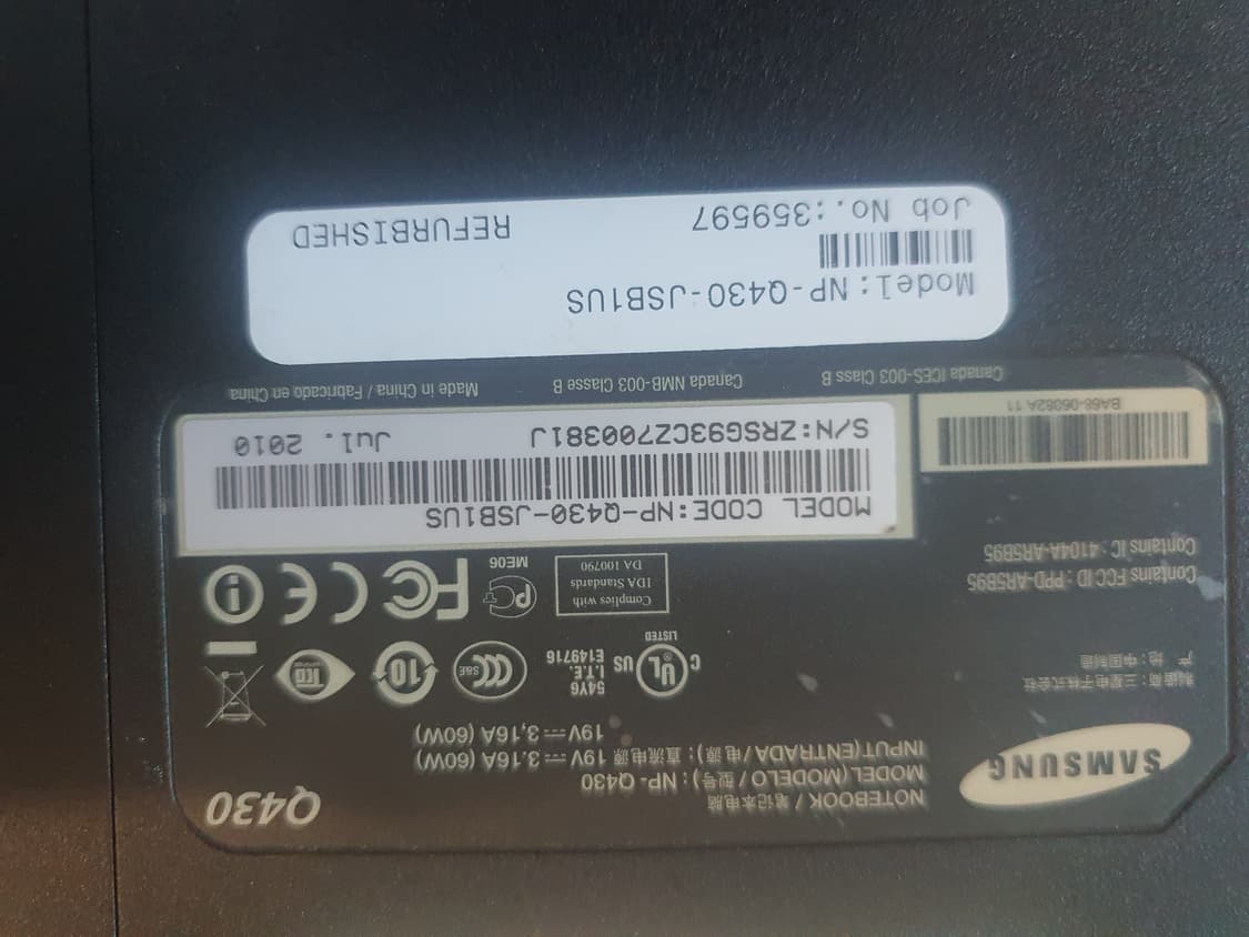 삼성 노트북 i5 모델 Q430 판매합니다 상품이미지2