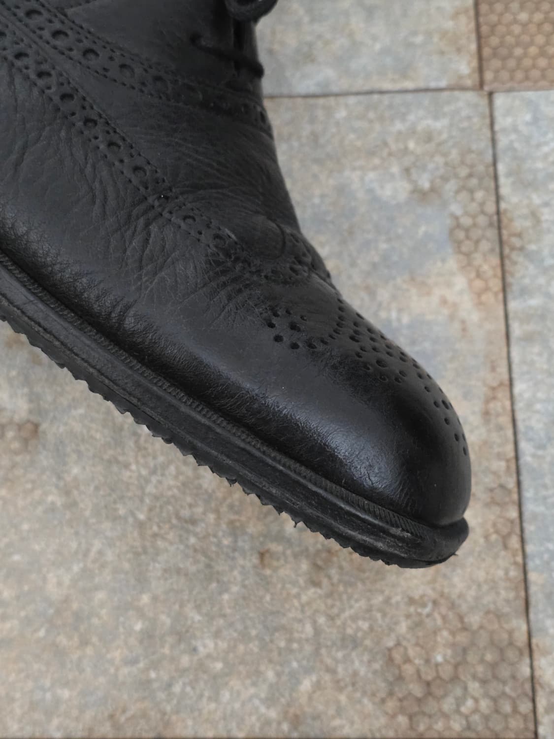 (300)발리 블랙 윙팁 구두 상품이미지7