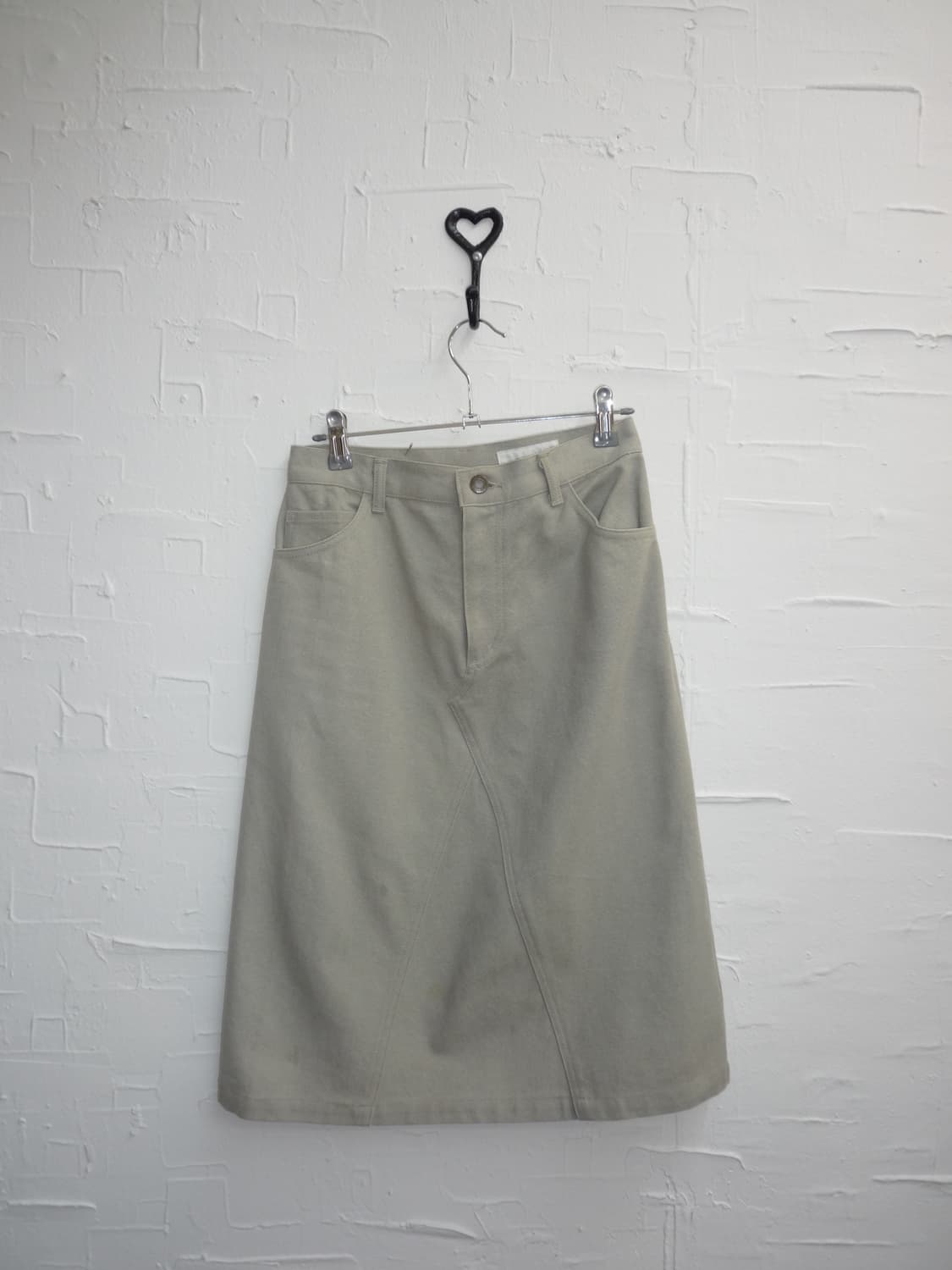 Light grey A line skirt 상품이미지3