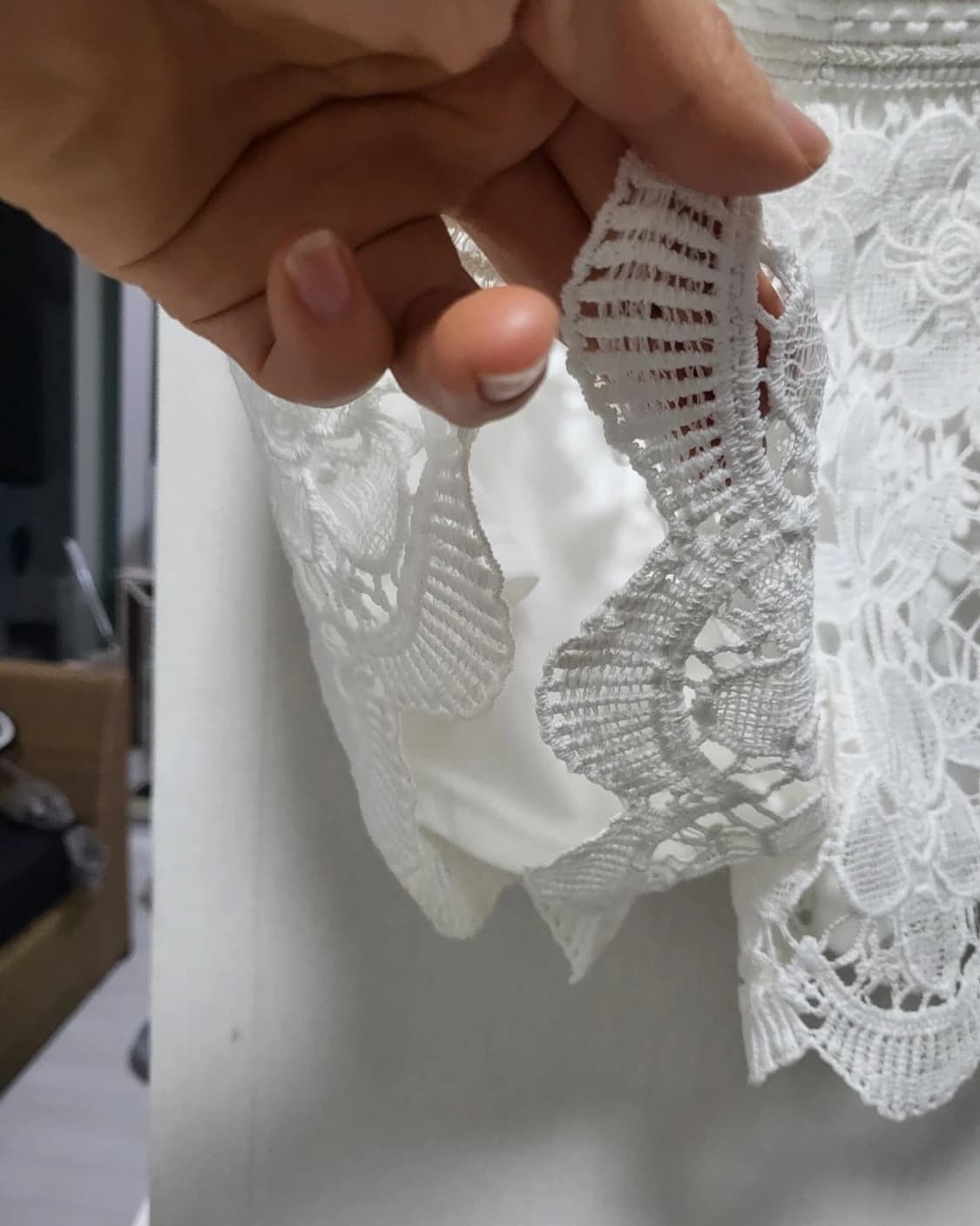 새제품세일!!화이트 셔링 스커트 F 상품이미지3