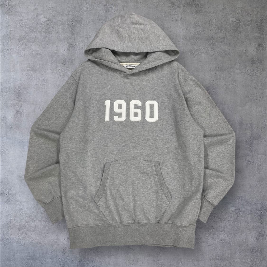 유니폼 브릿지 그레이 컬러 1960로고 후드티 상품이미지1
