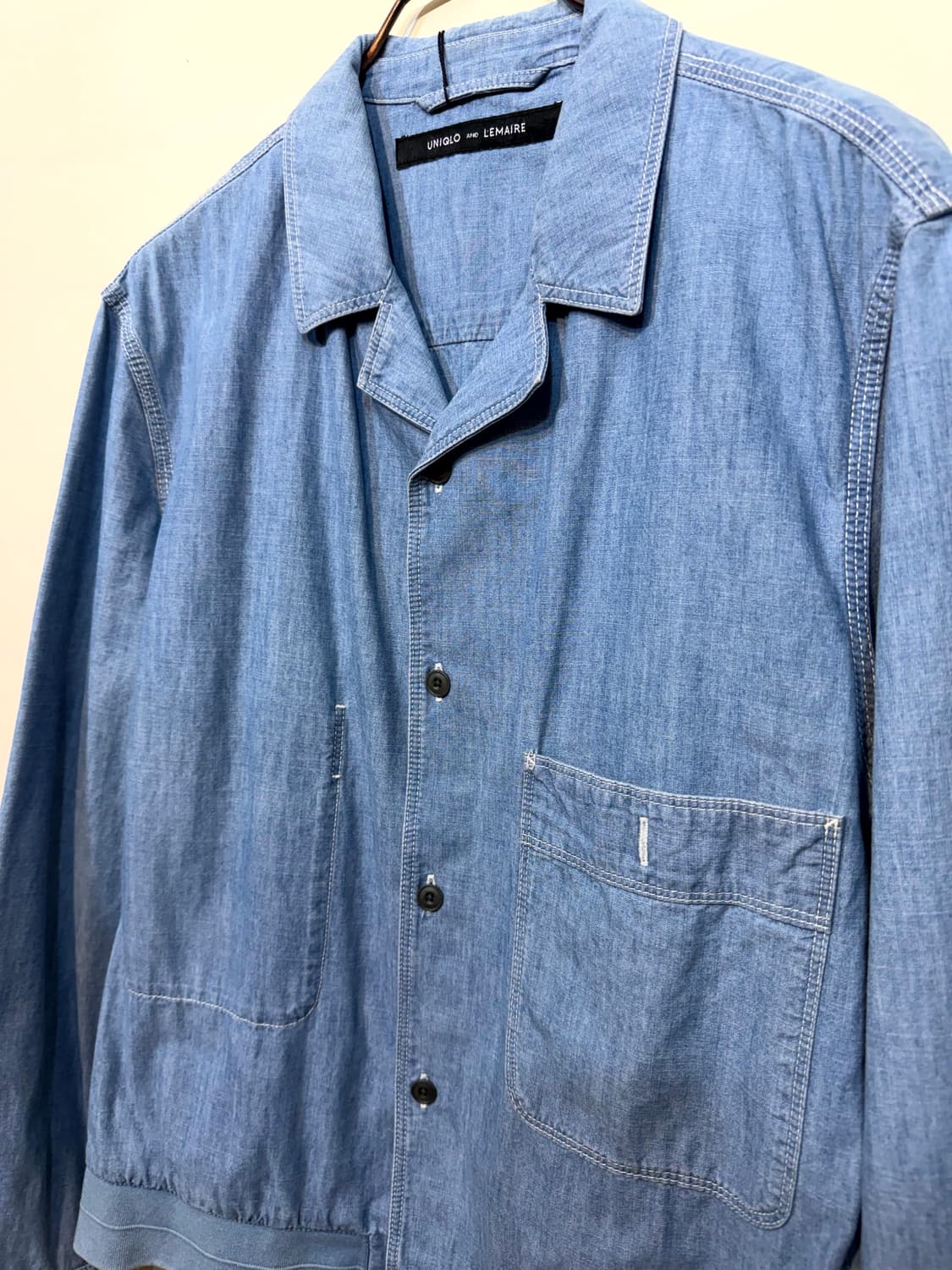 UNIQLO x LEMAIRE 16ss 샴브레이 블루종  상품이미지3