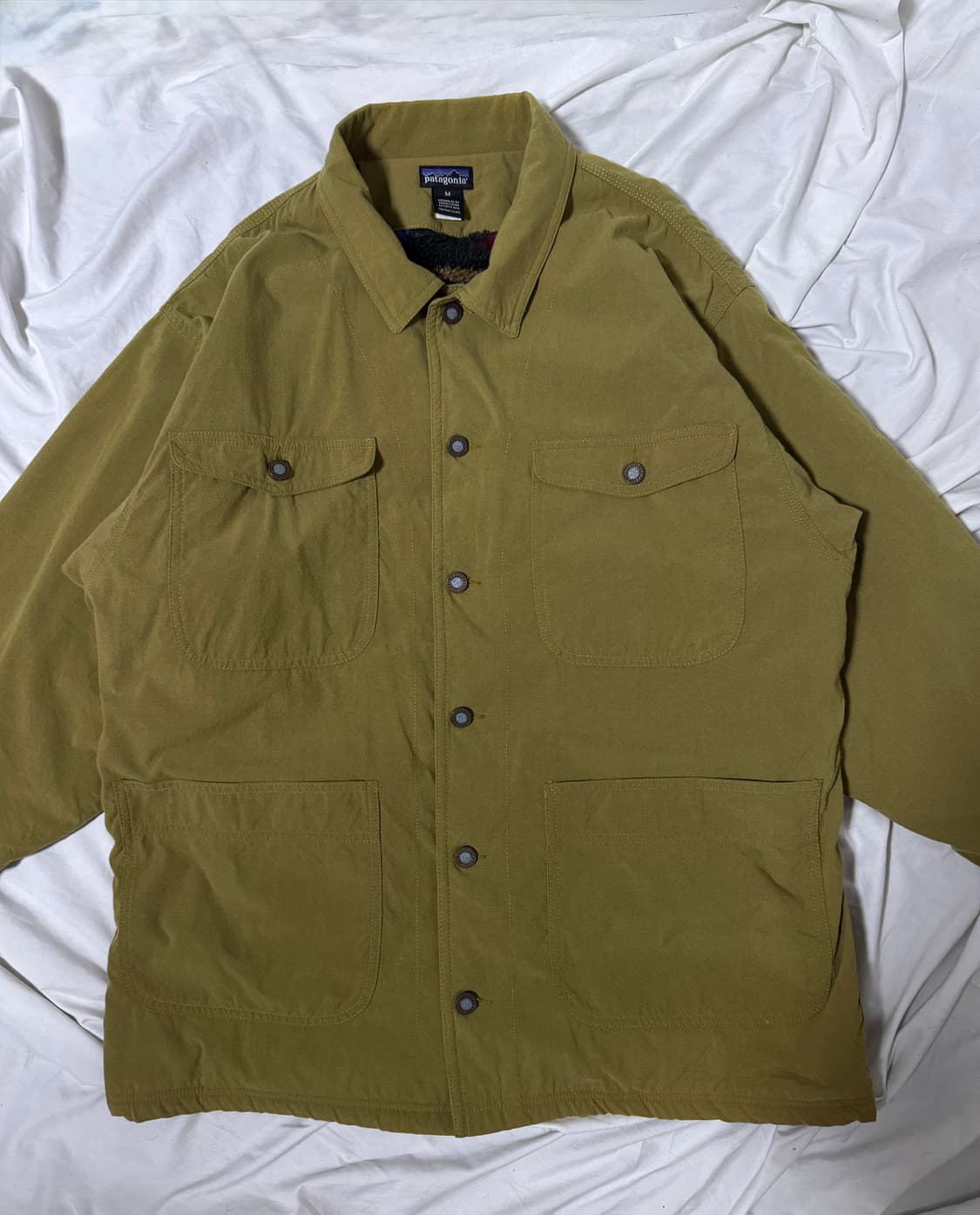 90s 파타고니아 누에보 레인지 코트 워크 자켓 불스아이 패턴 상품이미지4