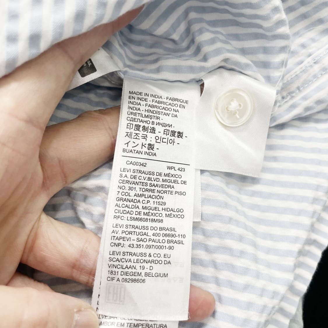 리바이스 남성 오버핏 반팔셔츠 M 진스센스 상품이미지5