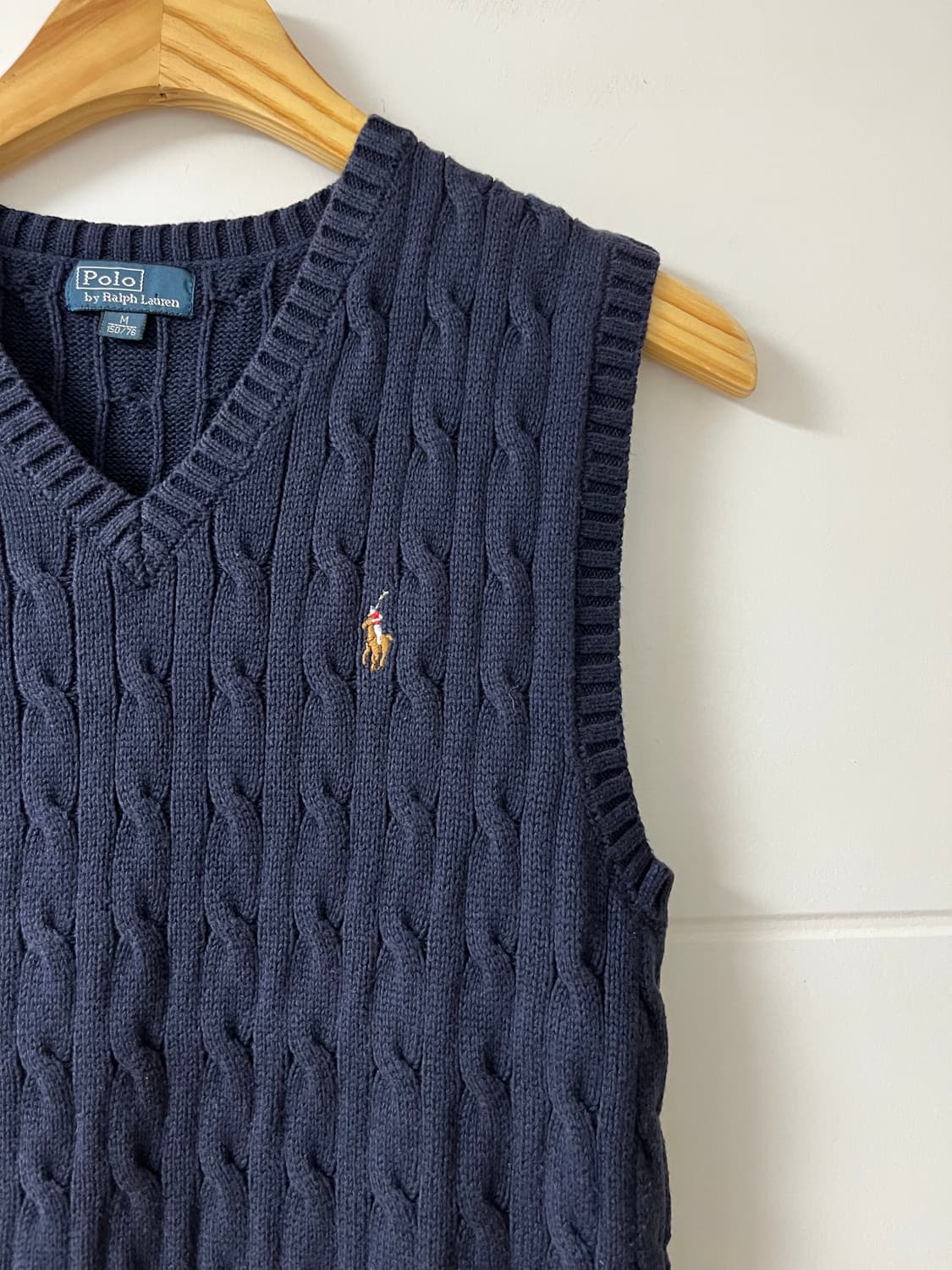 폴로 조끼 폴로 꽈베기 베스트 상품이미지3