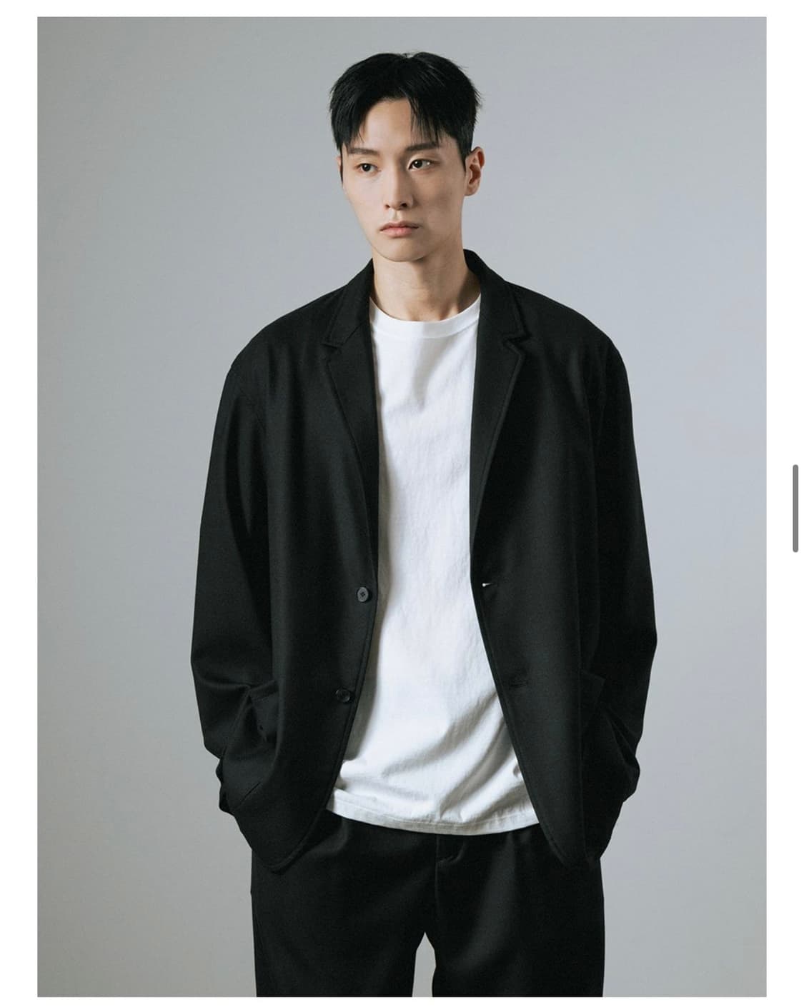 Flannel Wool Architect Jacket (Black) 3 상품이미지3