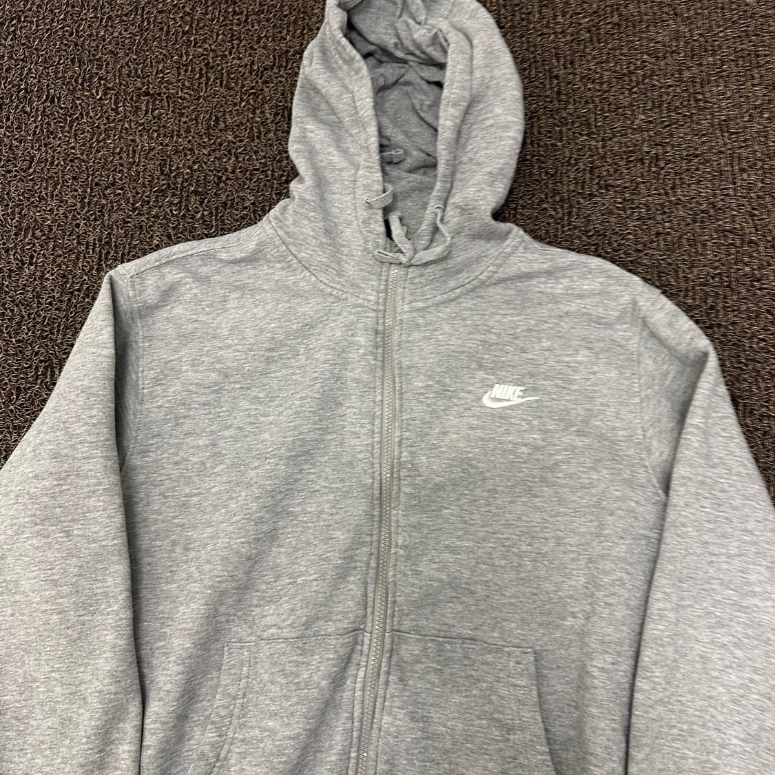 NIKE 나이키 기모 후드집업 그레이 L 상품이미지2