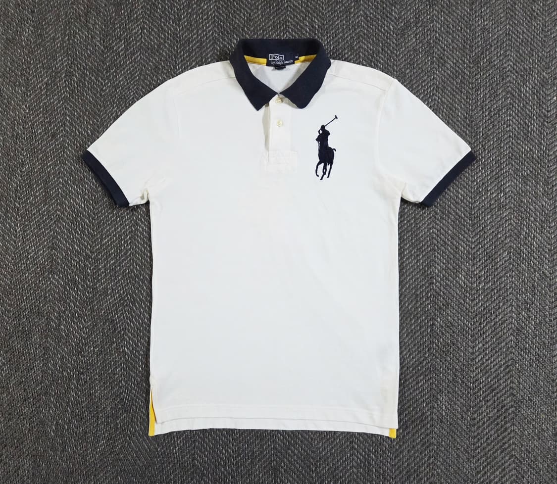 폴로 랄프로렌 아이보리 화이트 빅포니 카라 반팔티
 상품이미지1