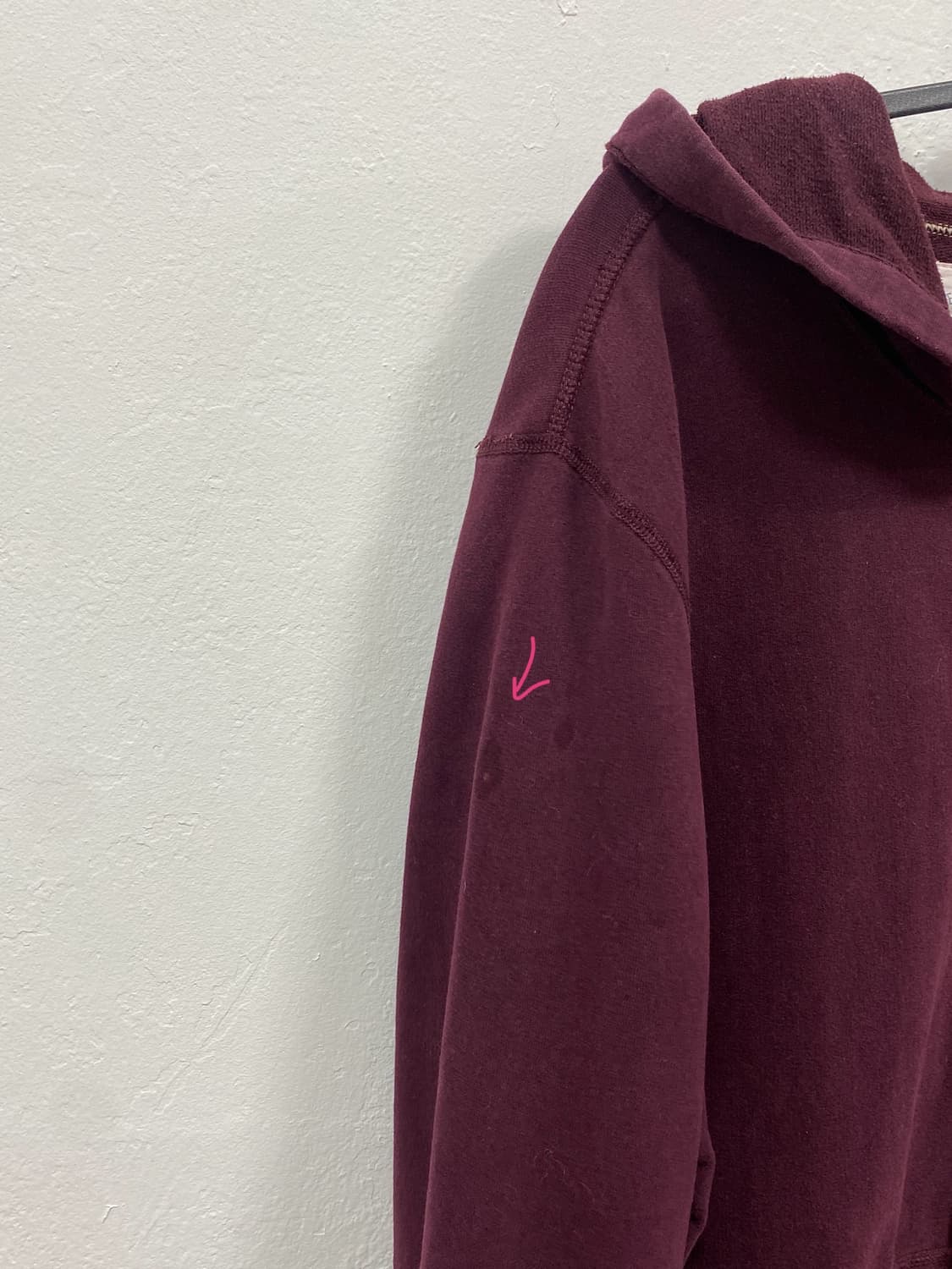 [AMERICAN EAGLE] 아메리칸 이글 버건디 y2k 후드집업 상품이미지7