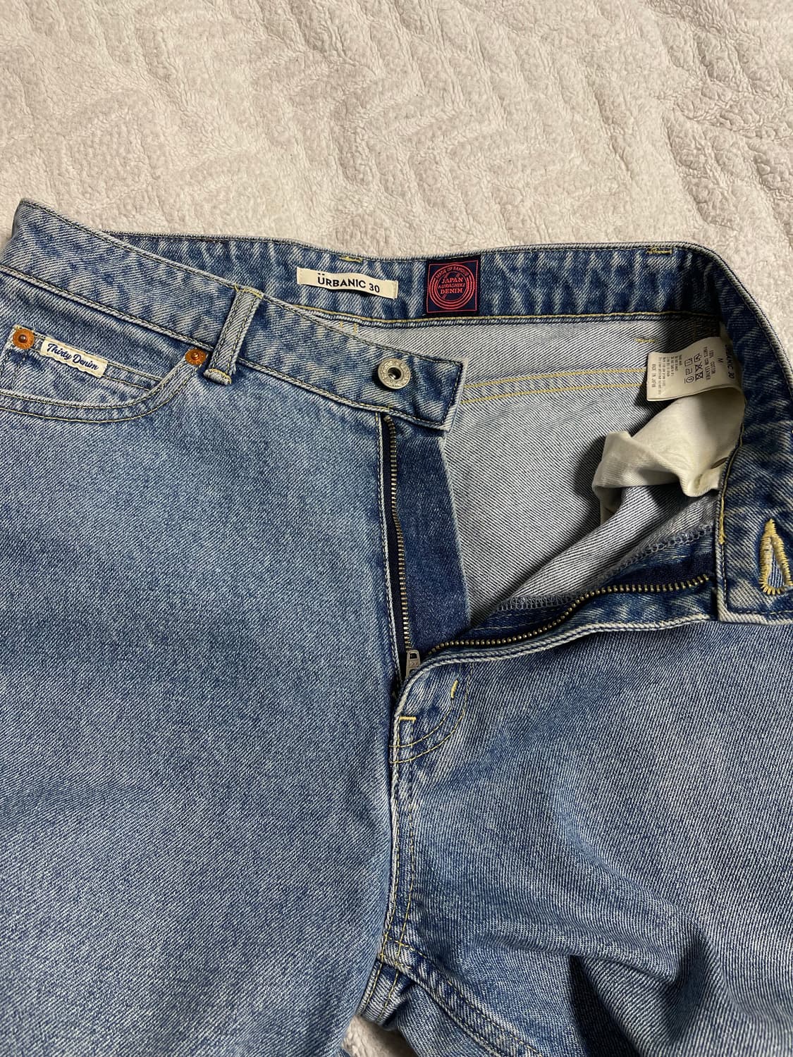 얼바닉30 재팬 made in Japan쿠라시키 원단 꾸흐 데님M 상품이미지8