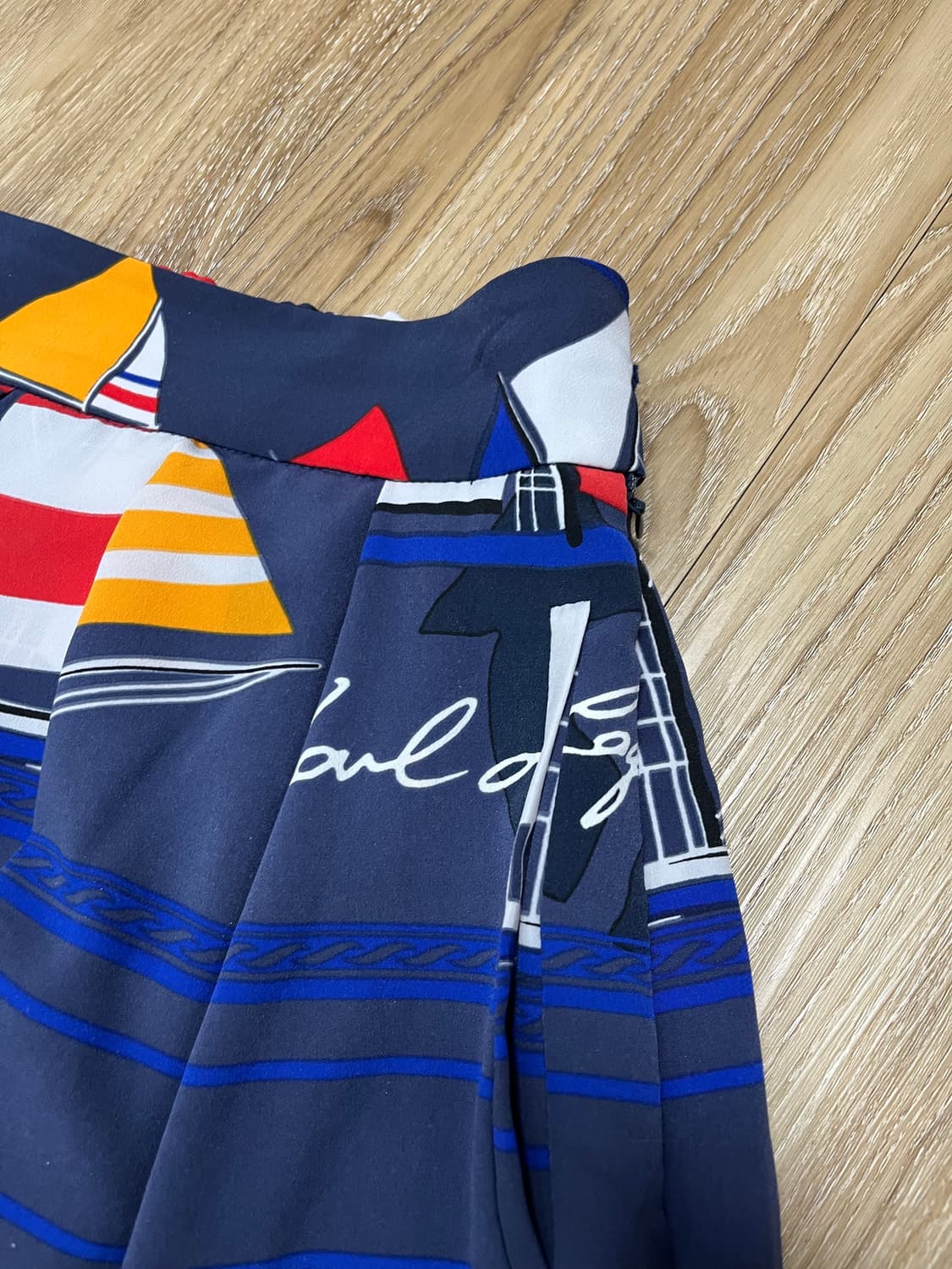 칼라거펠트 플리츠 롱 스커트 77 상품이미지3