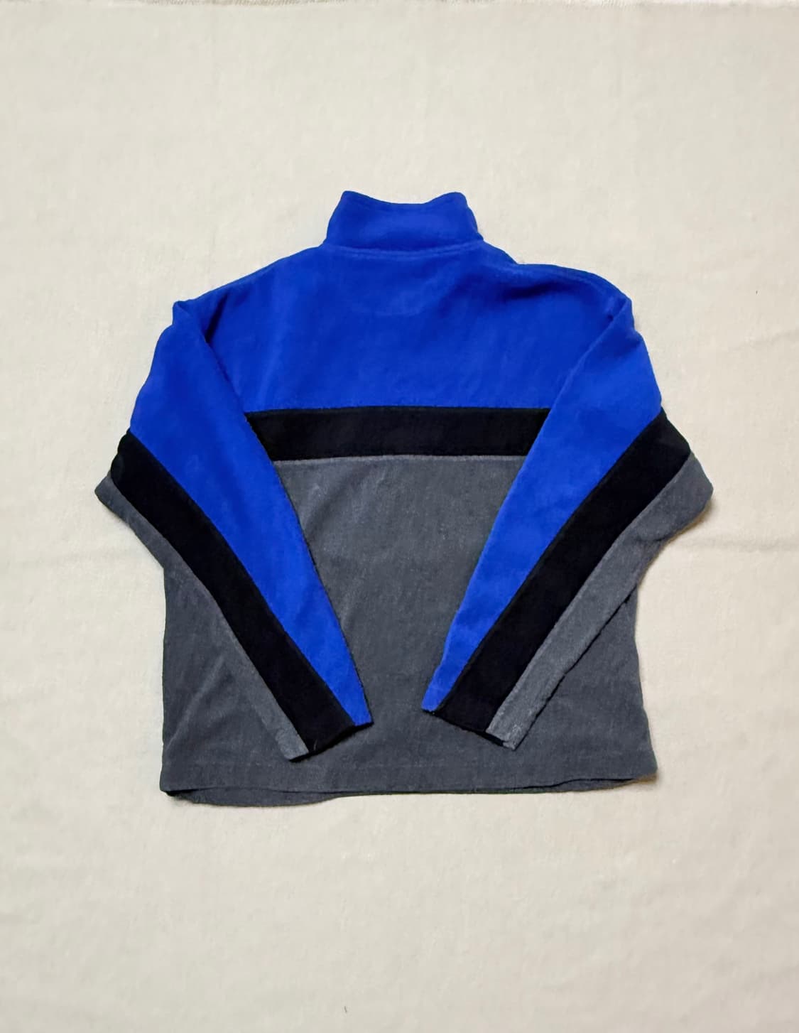 올드 갭 컬러 블록 하프 집업 플리스 풀오버 90s 상품이미지3