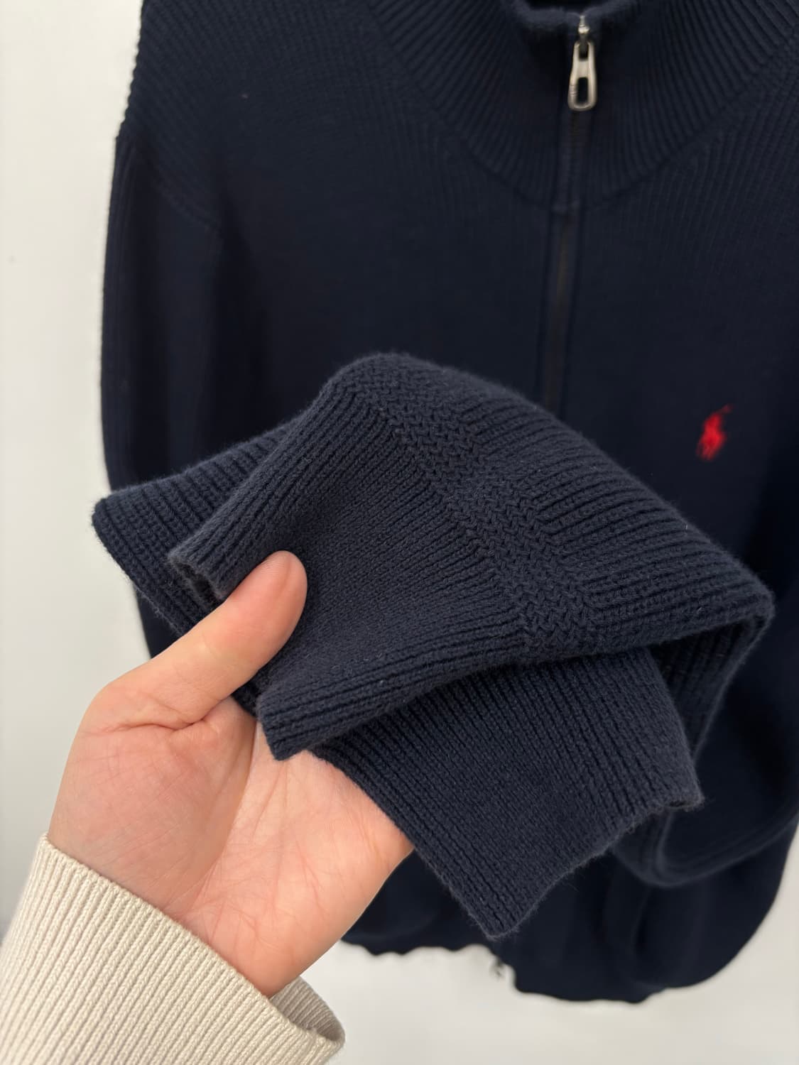 폴로랄프로렌 투웨이 울 니트 집업 상품이미지3
