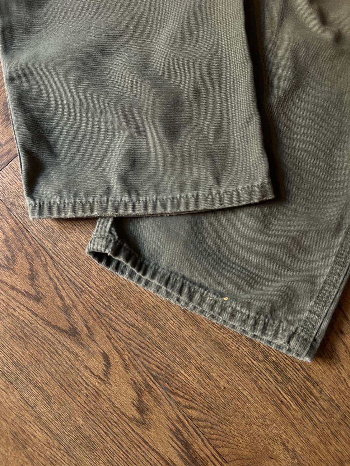 [31]칼하트 USA 더티워싱 모스그린 싱글니 카펜터 워크 팬츠 상품이미지7