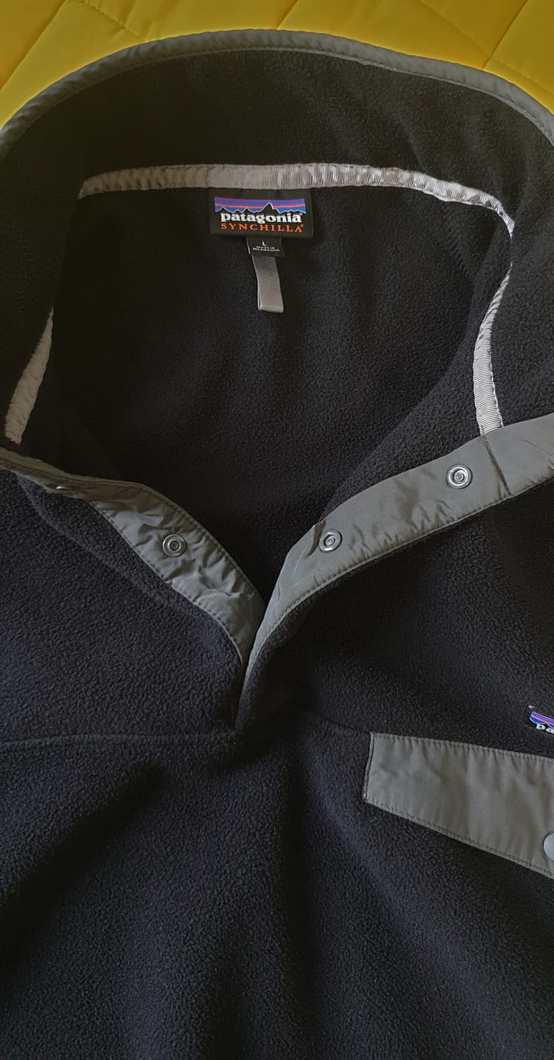 파타고니아 신칠라 풀오버 블랙w포지그레이 L 상품이미지4