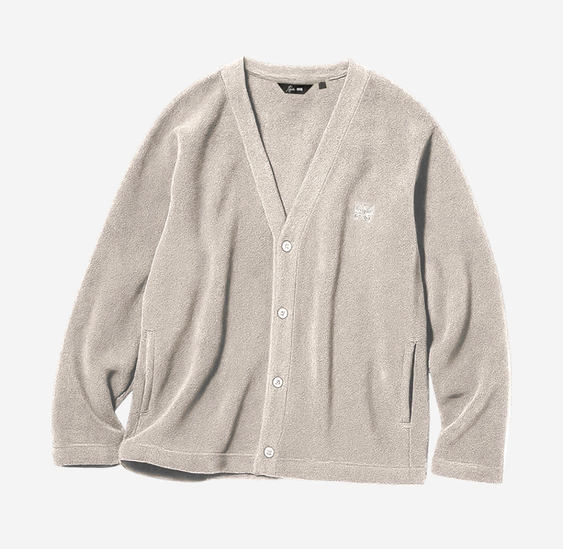 [M] 유니클로 x 니들스 플리스 오버사이즈 가디건 베이지 상품이미지1